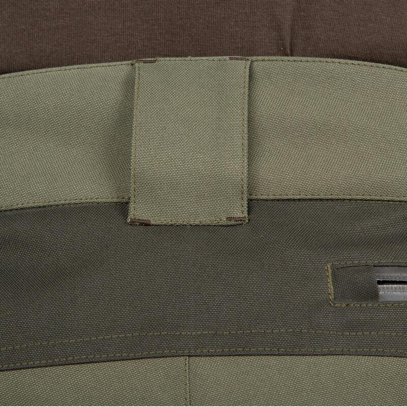 Pantalon Caza Solognac Supertrack 300 Hombre Reforzado Impermeable Verde