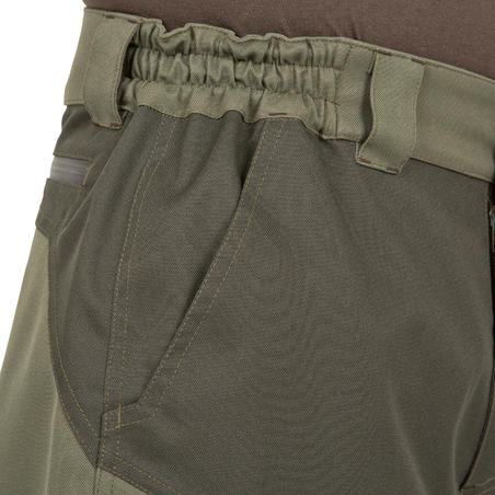 PANTALON CHASSE SUPERTRACK 300 IMPERMEABLE VERT