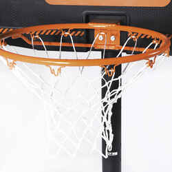 B300 Kids'/Adult Basketball Basket - Black/Orange2.20 m to 3.05 m.