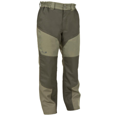 PANTALON CHASSE SUPERTRACK 300 IMPERMEABLE VERT