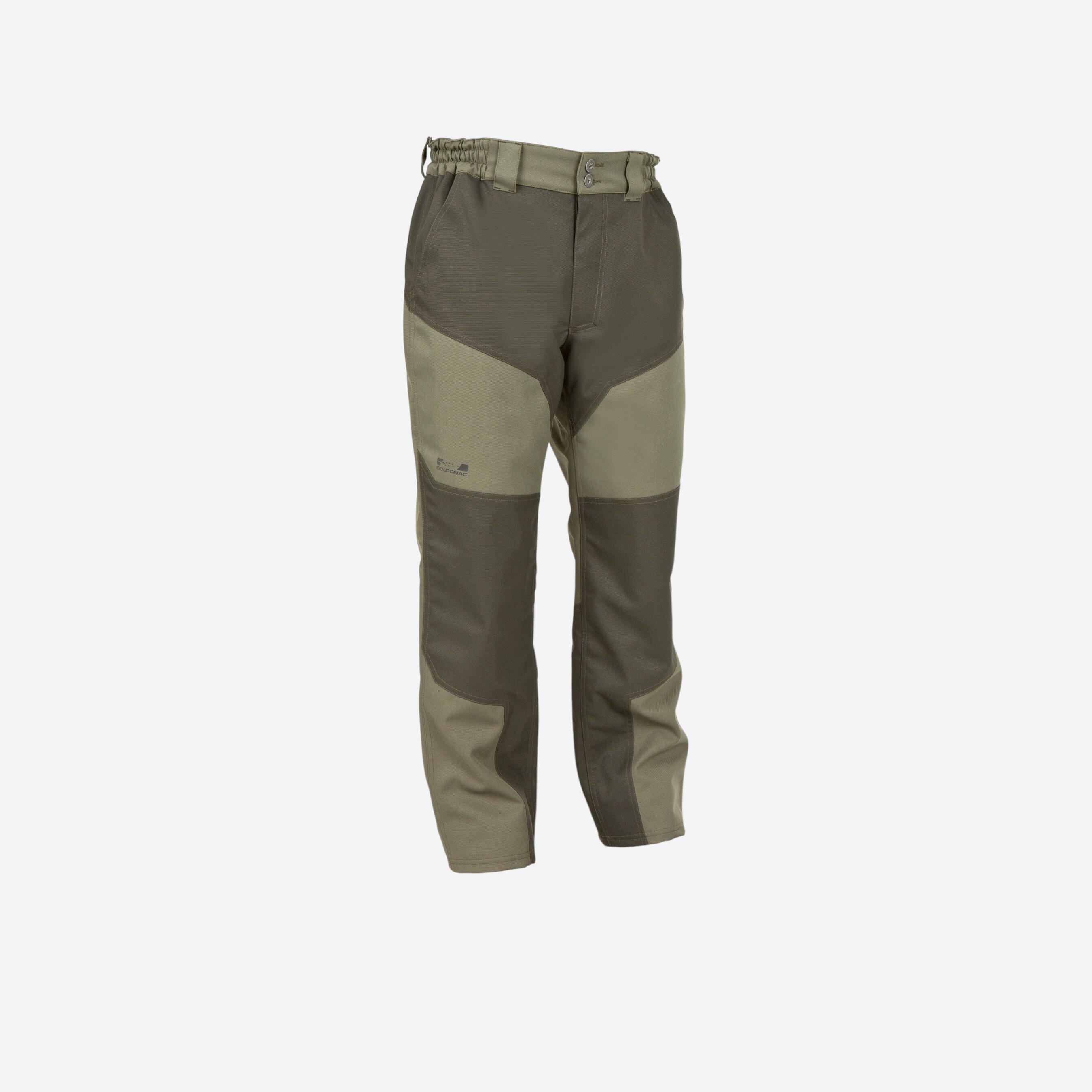 SOLOGNAC Pantalons Caça Solognac Supertrack 300 Home Verd Reforçats Impermeables