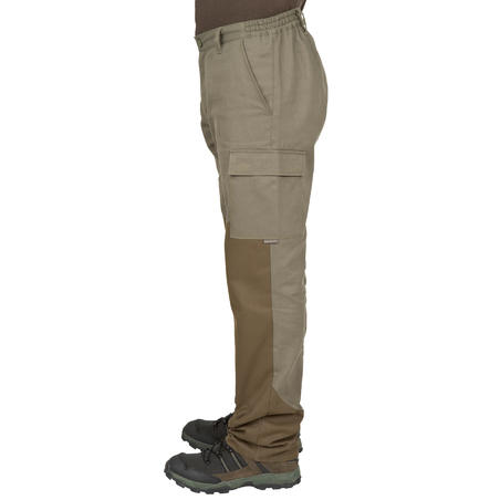 Pantalon chasse 100 vert renfort