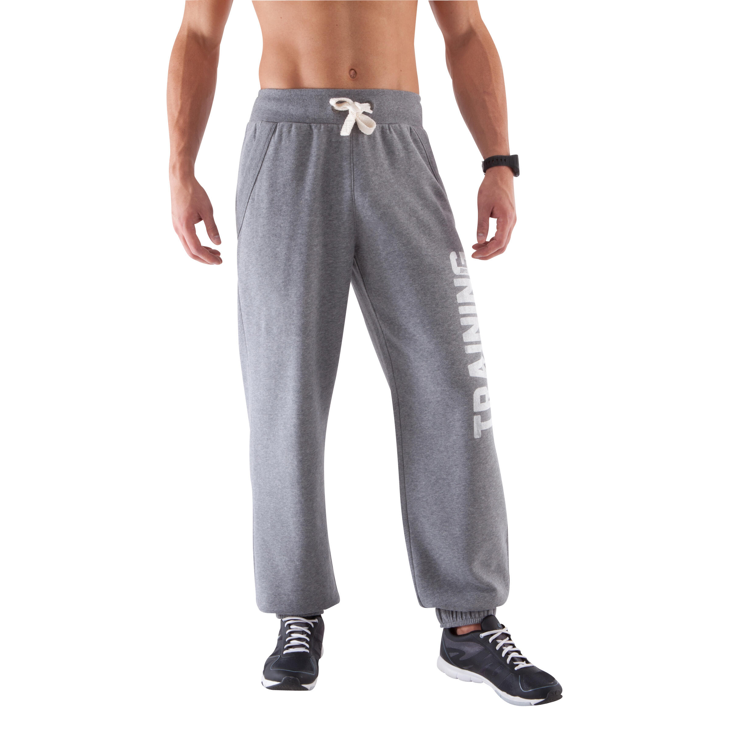 Bodybuilding Regular-fit Print Bottoms - Light Grey 2/10