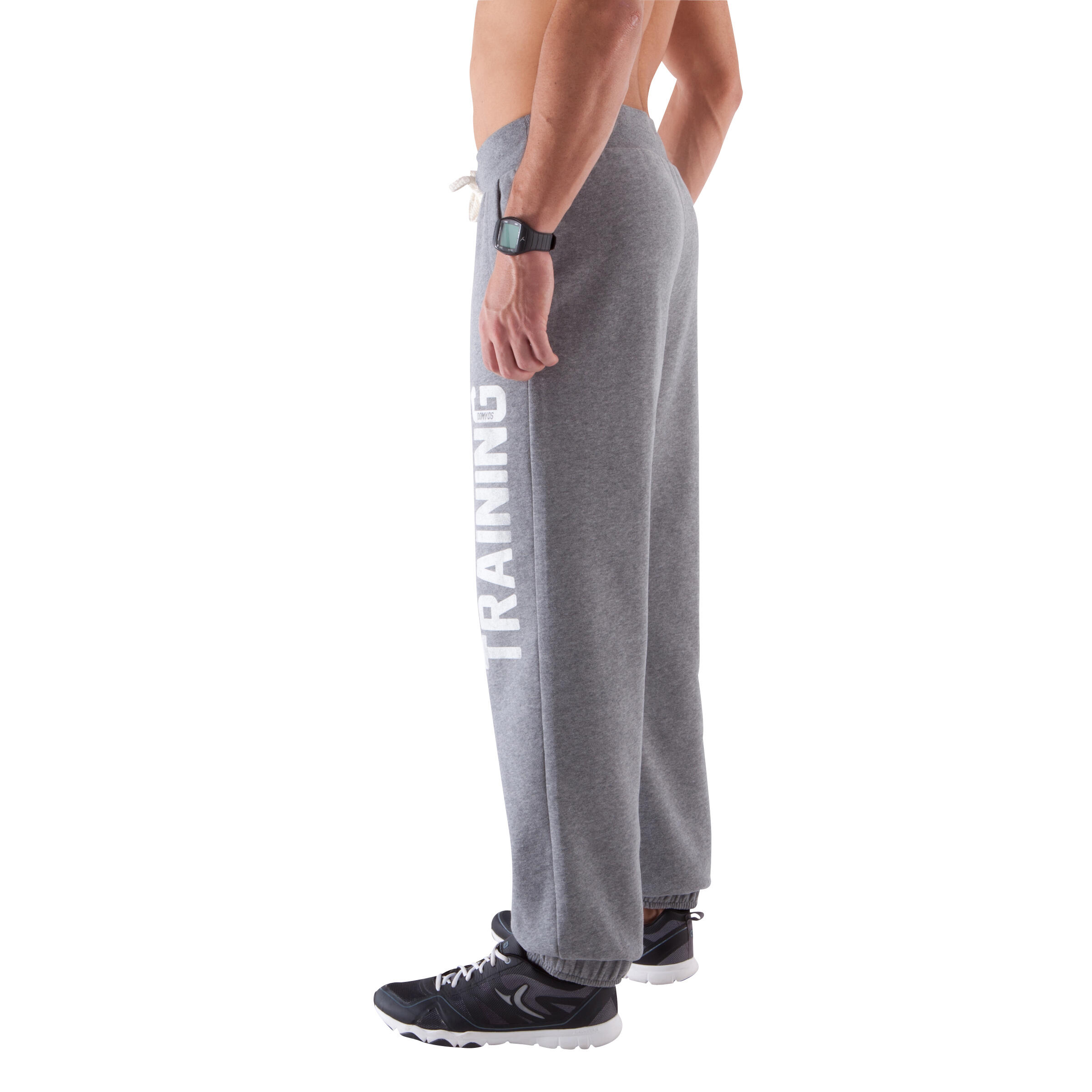 Bodybuilding Regular-fit Print Bottoms - Light Grey 5/10