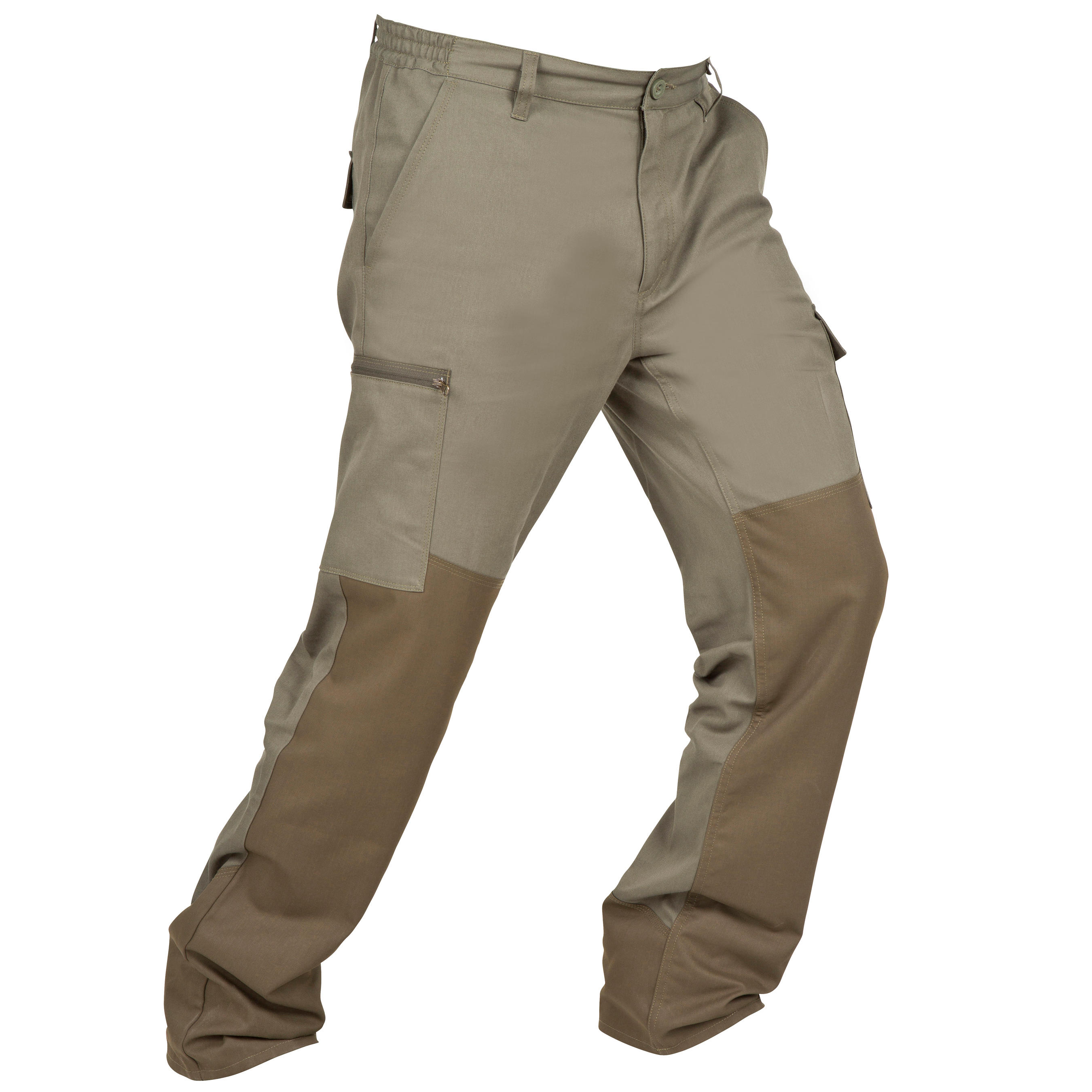 Pantaloni caccia 100 RENFORT verdi  5/14