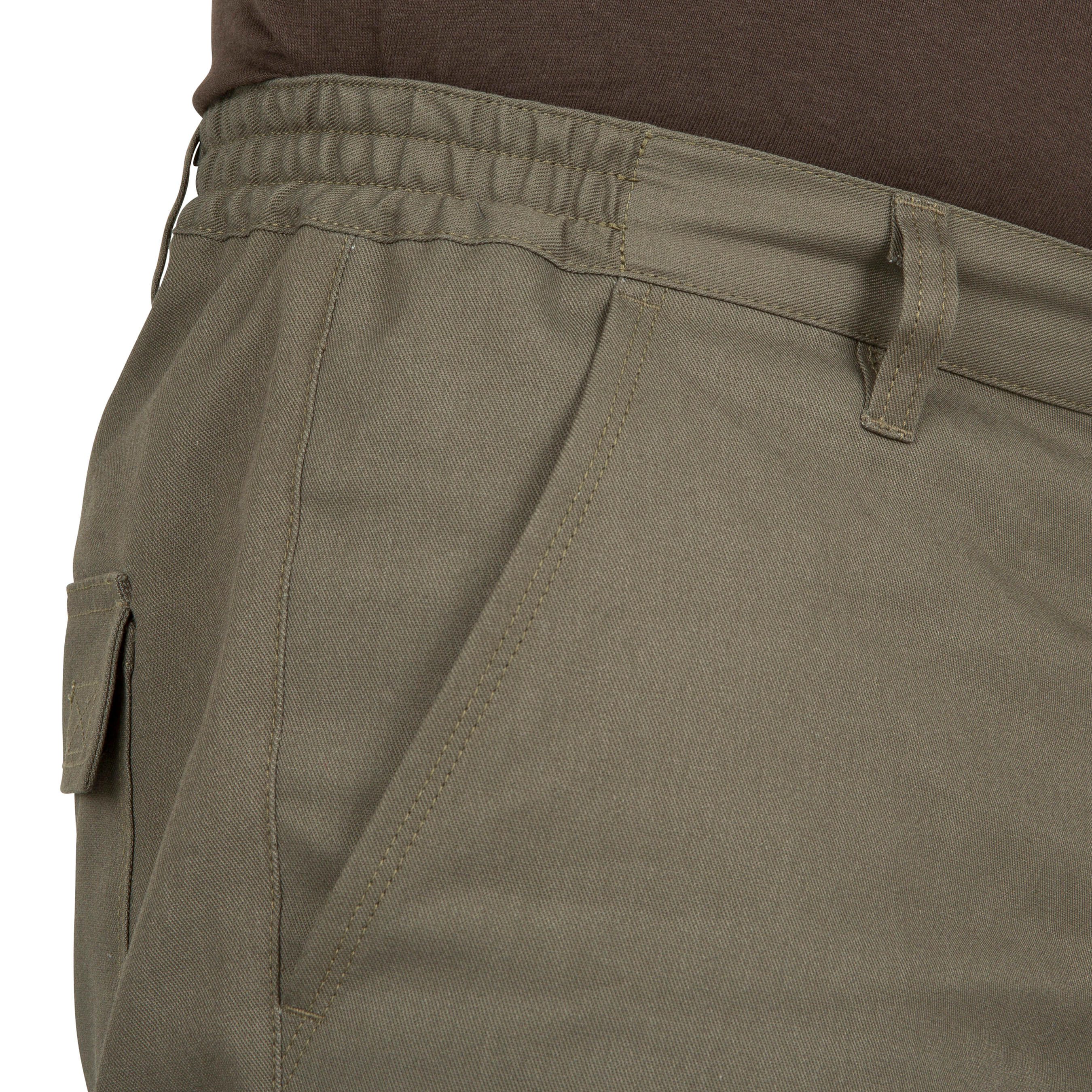 Pantaloni caccia 100 RENFORT verdi  8/14