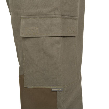 Pantalon chasse 100 vert renfort