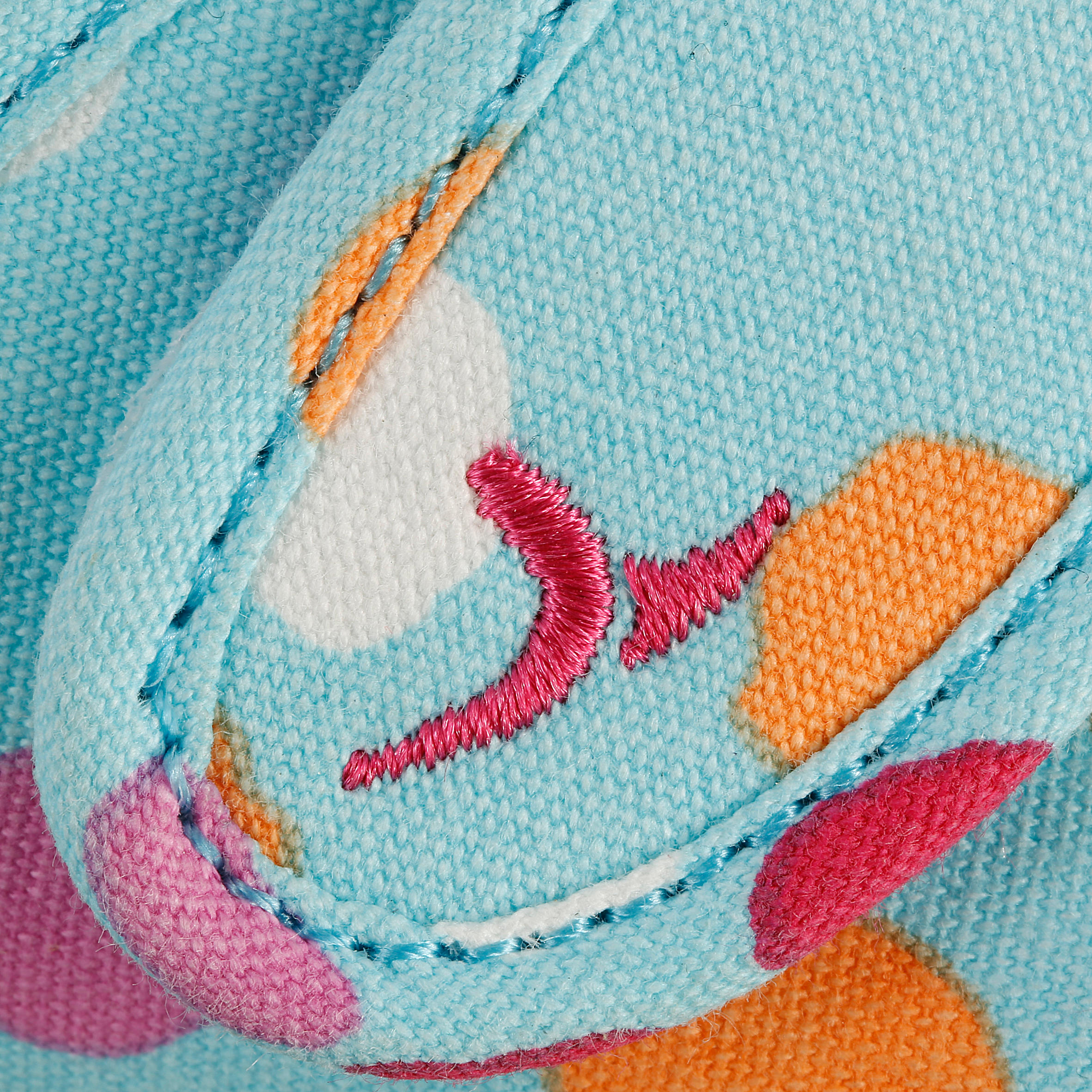 Baby Gym Canvas Shoes - Turquoise Polka Dot 13/23