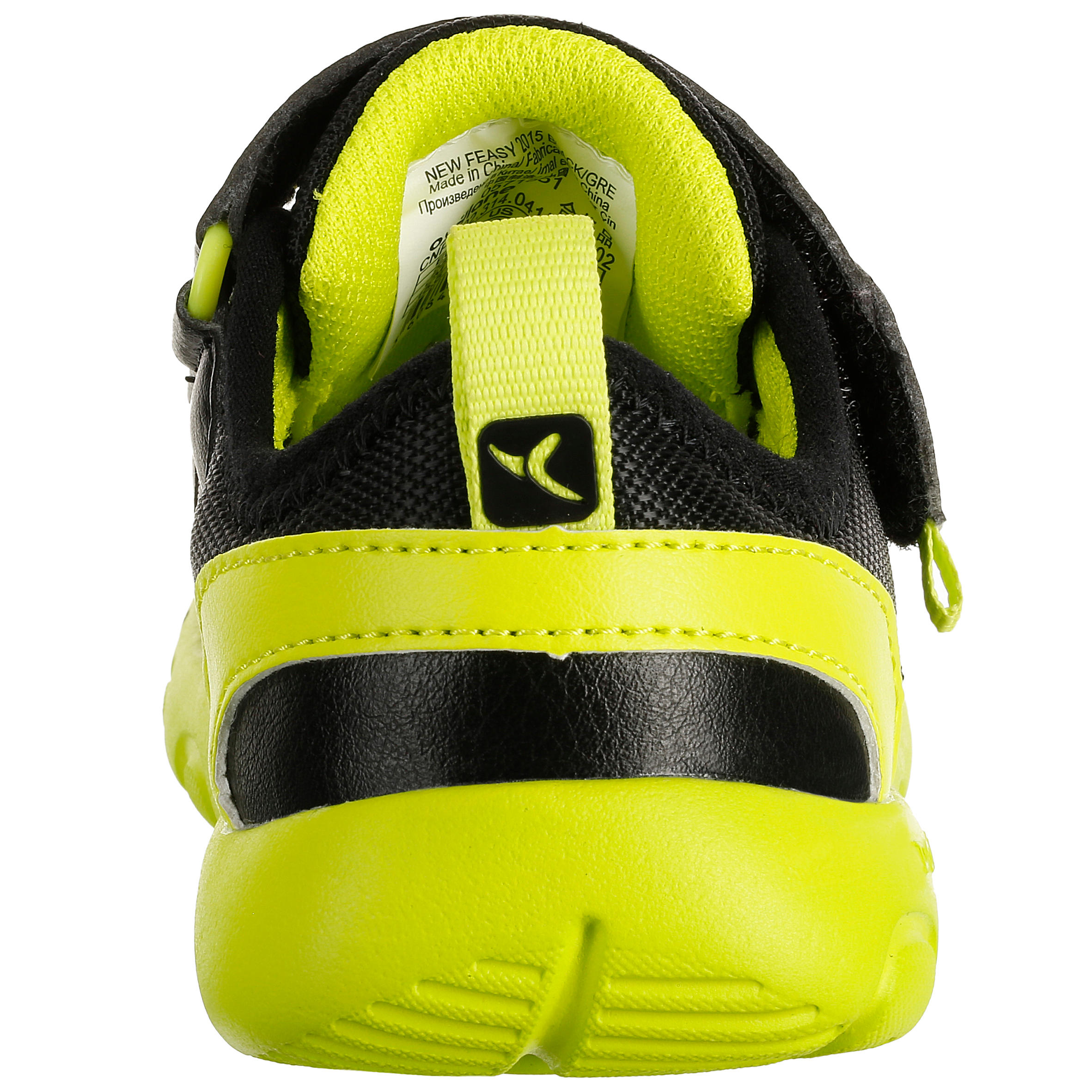 Feasy Baby Gym Shoes - Black/Green 4/17