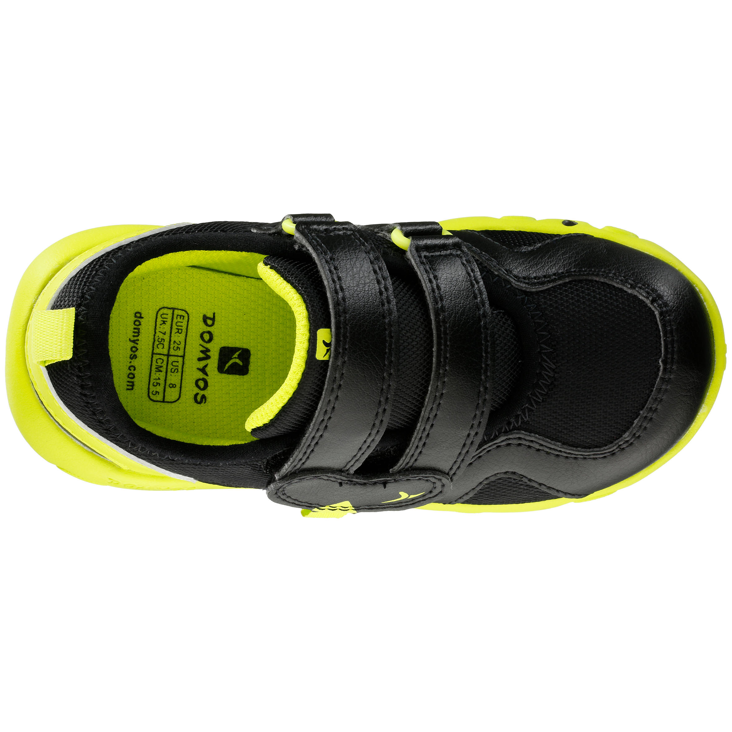 Feasy Baby Gym Shoes - Black/Green 7/17