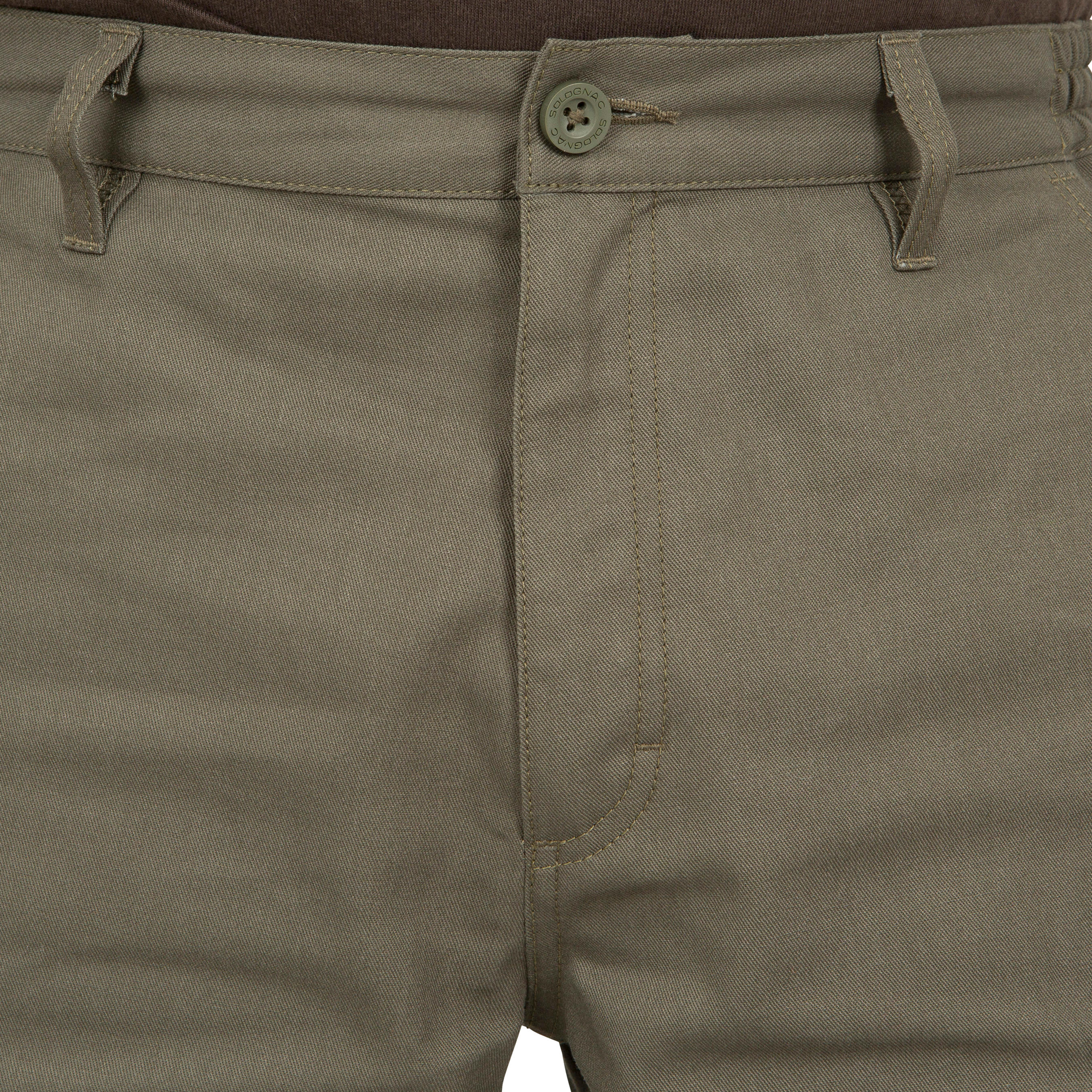 Pantaloni caccia 100 RENFORT verdi  9/14