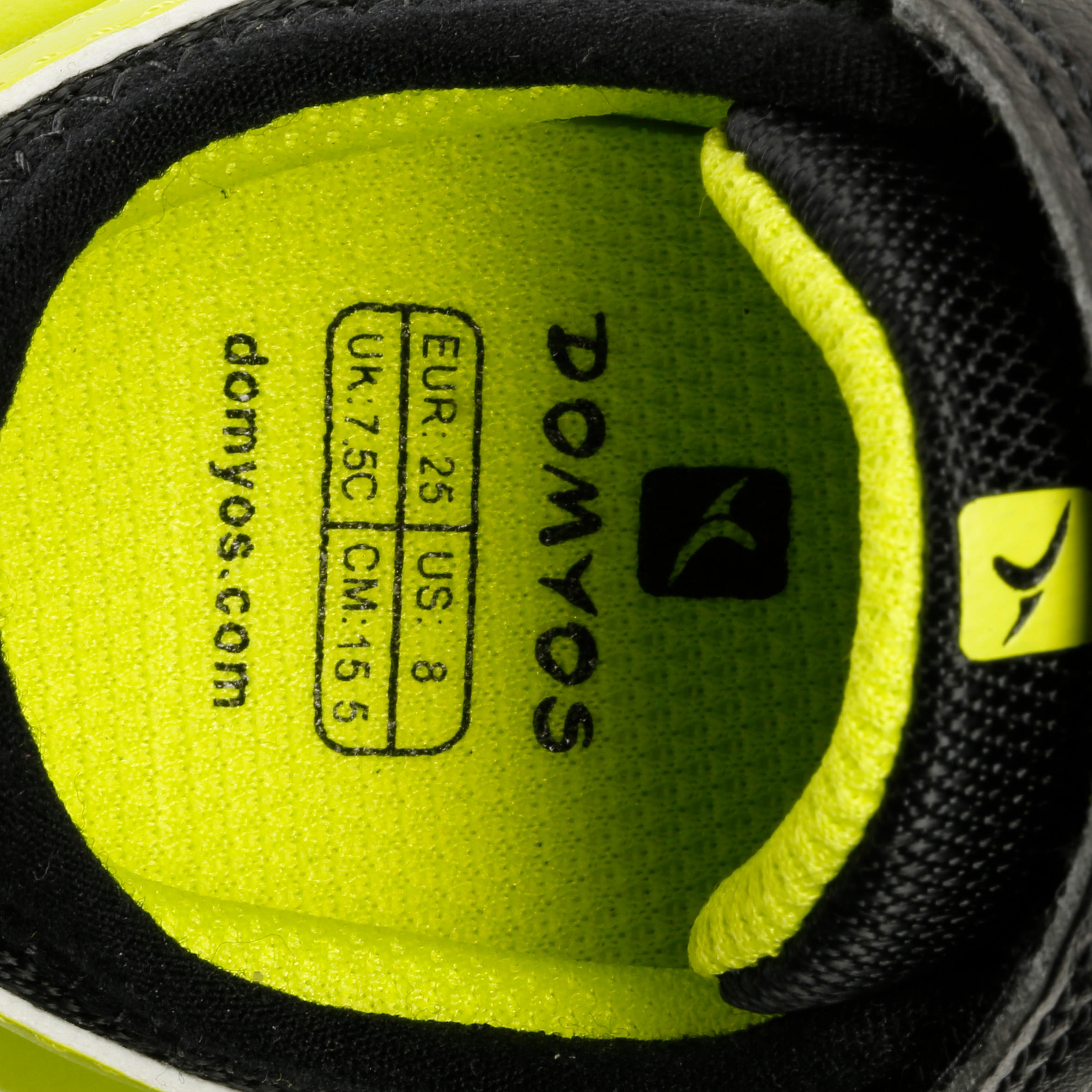 Feasy Baby Gym Shoes - Black/Green 10/17