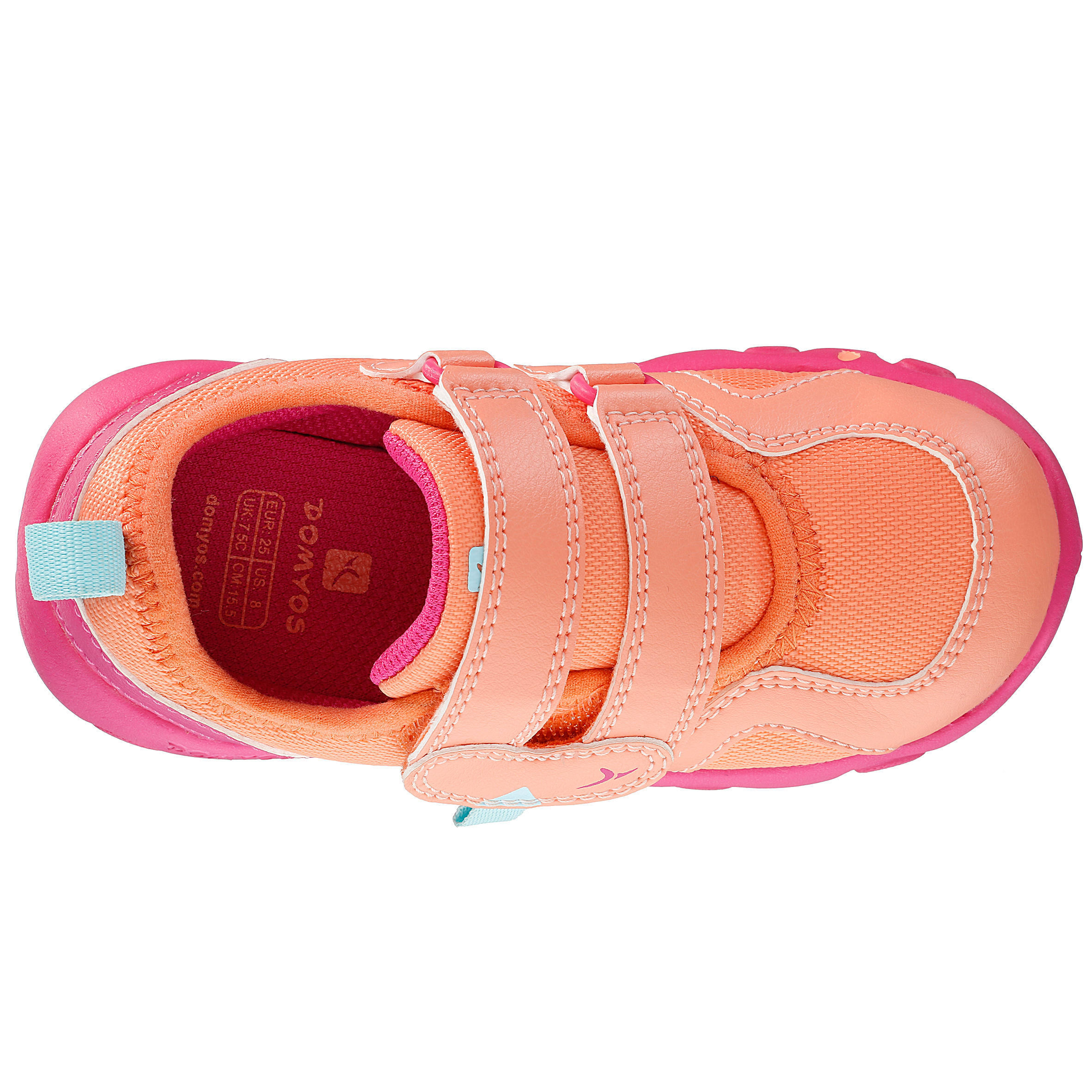 Feasy Baby Shoes - Orange/Pink 8/21