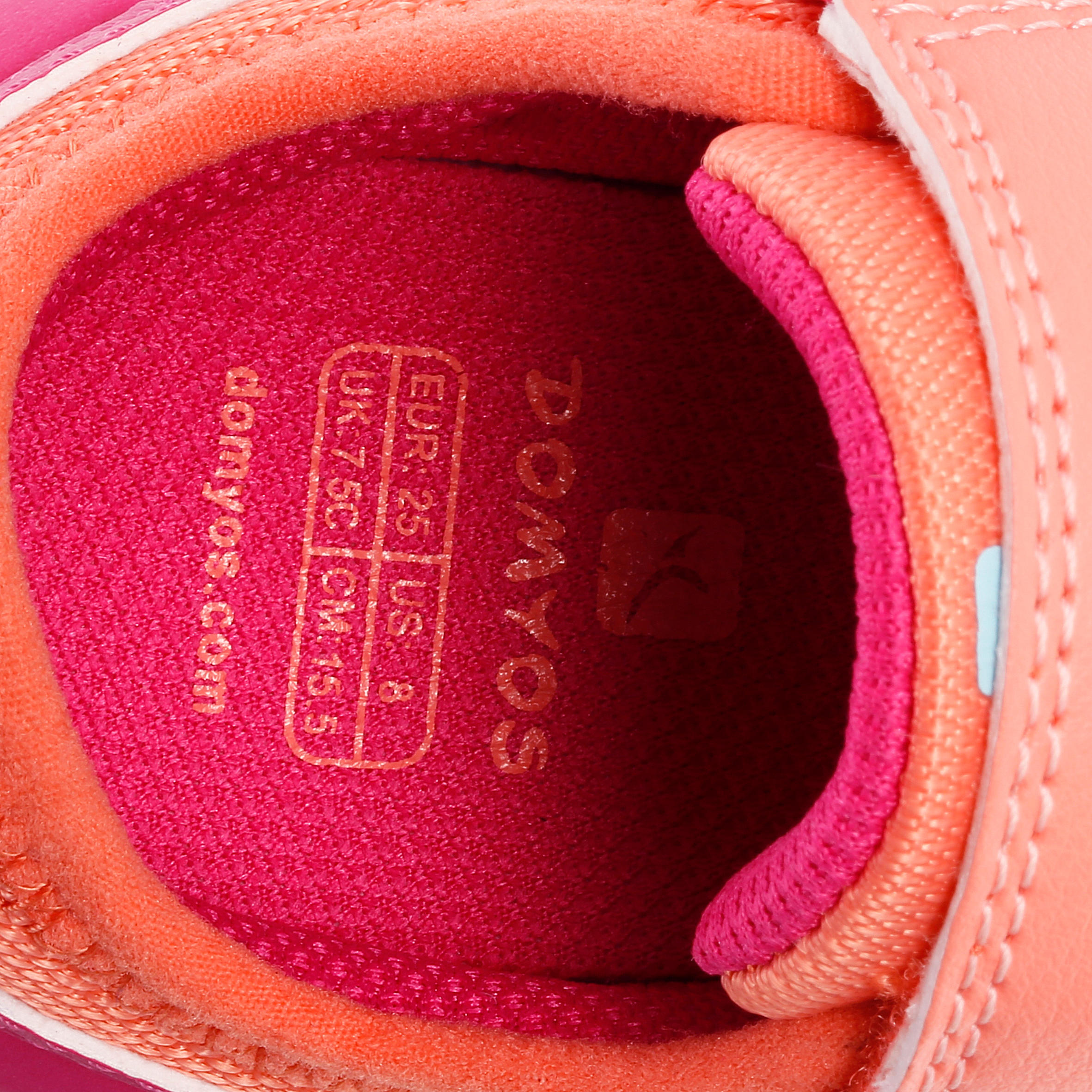 Feasy Baby Shoes - Orange/Pink 13/21