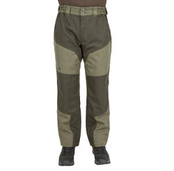 PANTALON CHASSE SUPERTRACK 300 IMPERMEABLE VERT