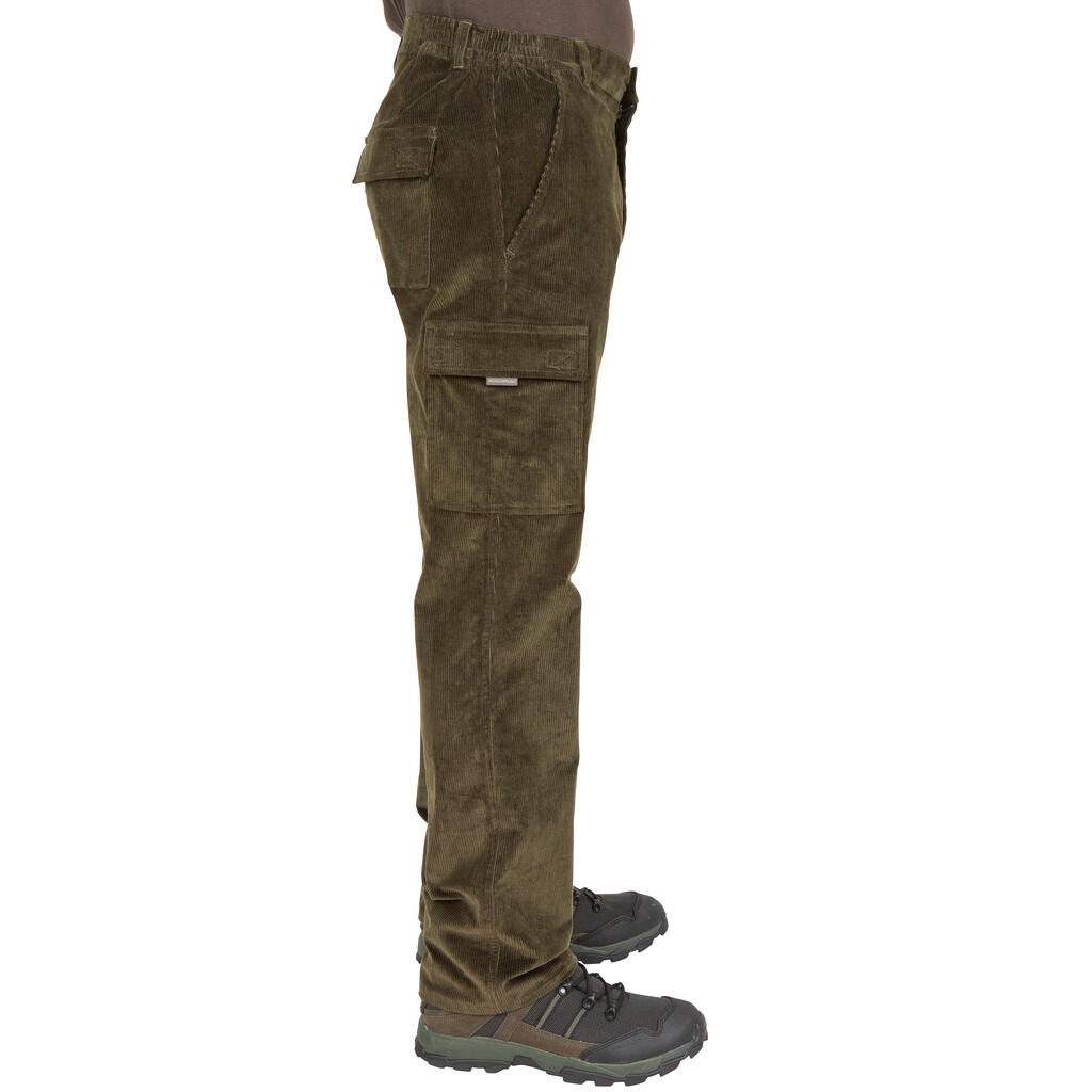 JAGDHOSE VELOURS 300 GRÜN
