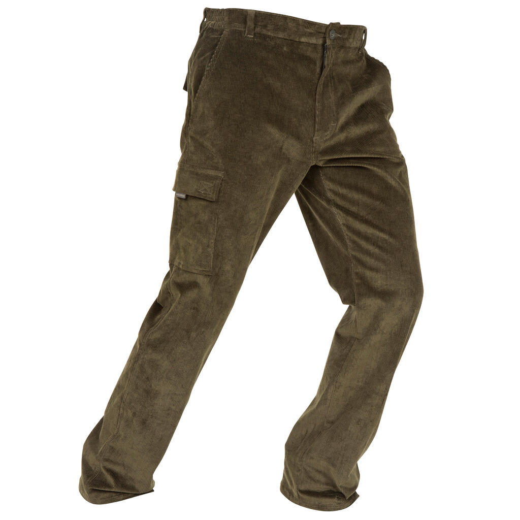 JAGDHOSE VELOURS 300 GRÜN