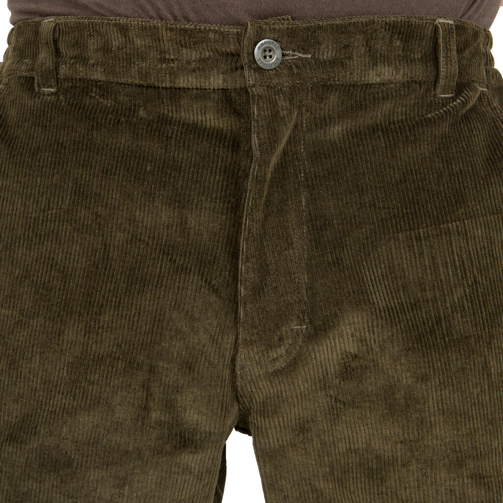 JAGDHOSE VELOURS 300 GRÜN