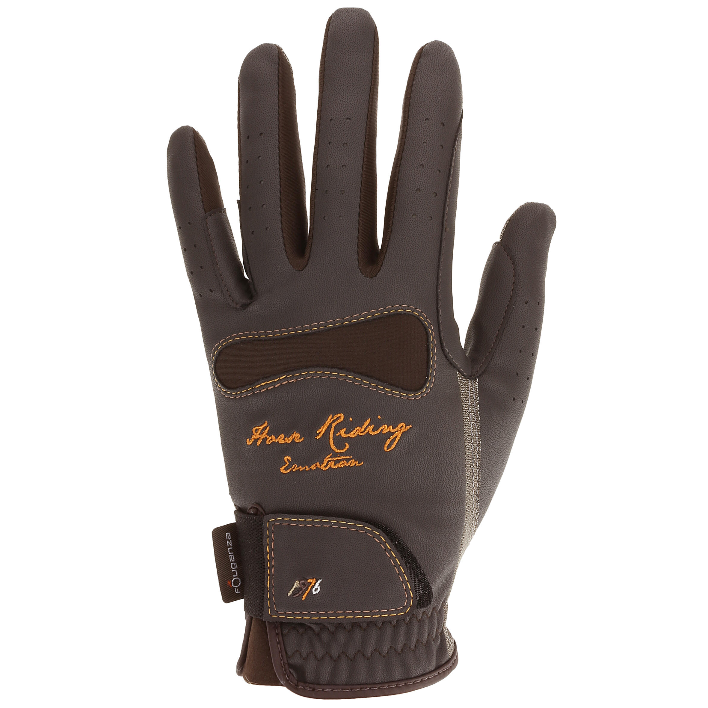 Hexagirls Adult Horse Riding Gloves - Dark Brown 2/15
