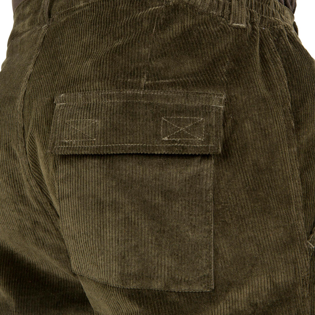 JAGDHOSE VELOURS 300 GRÜN