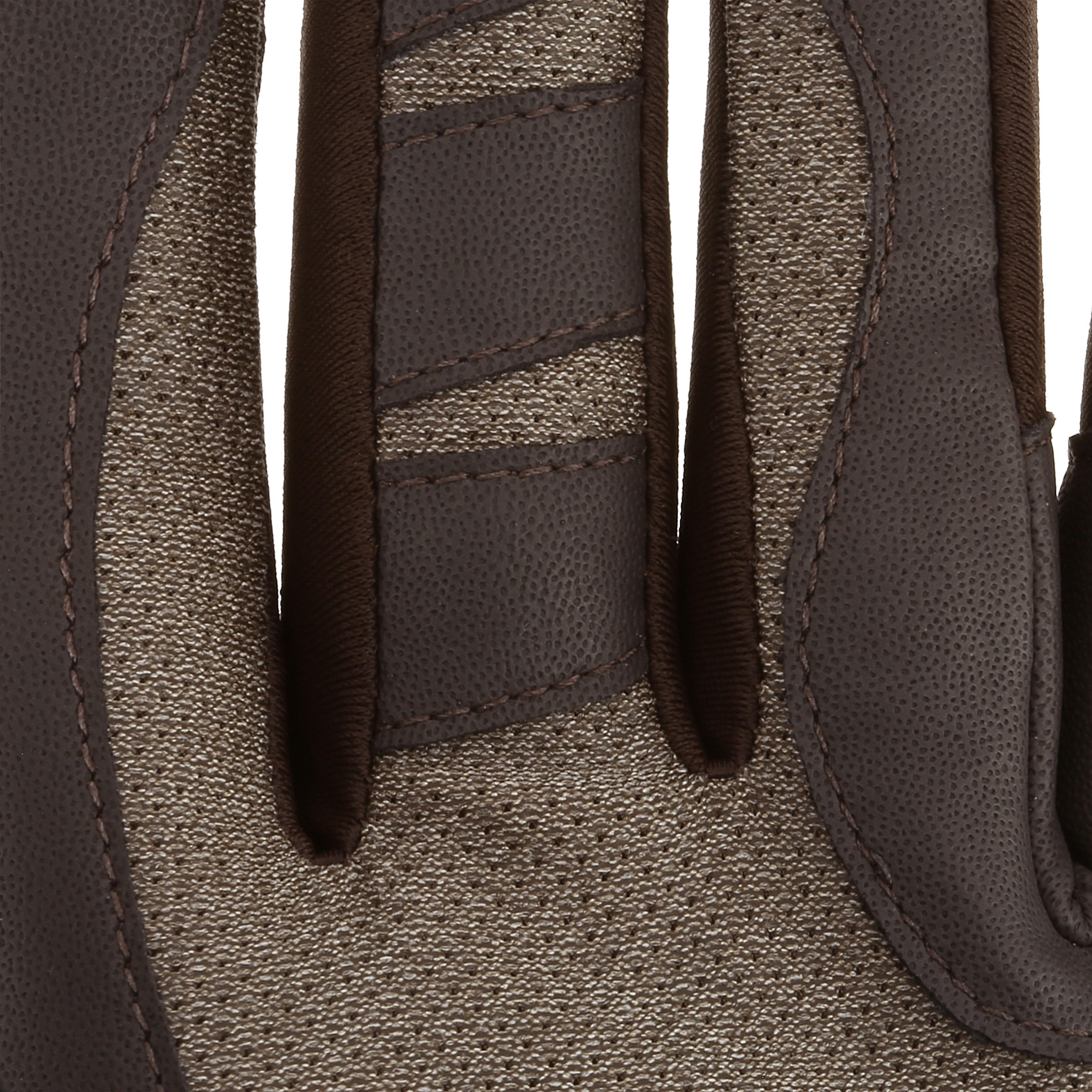 Hexagirls Adult Horse Riding Gloves - Dark Brown 8/15