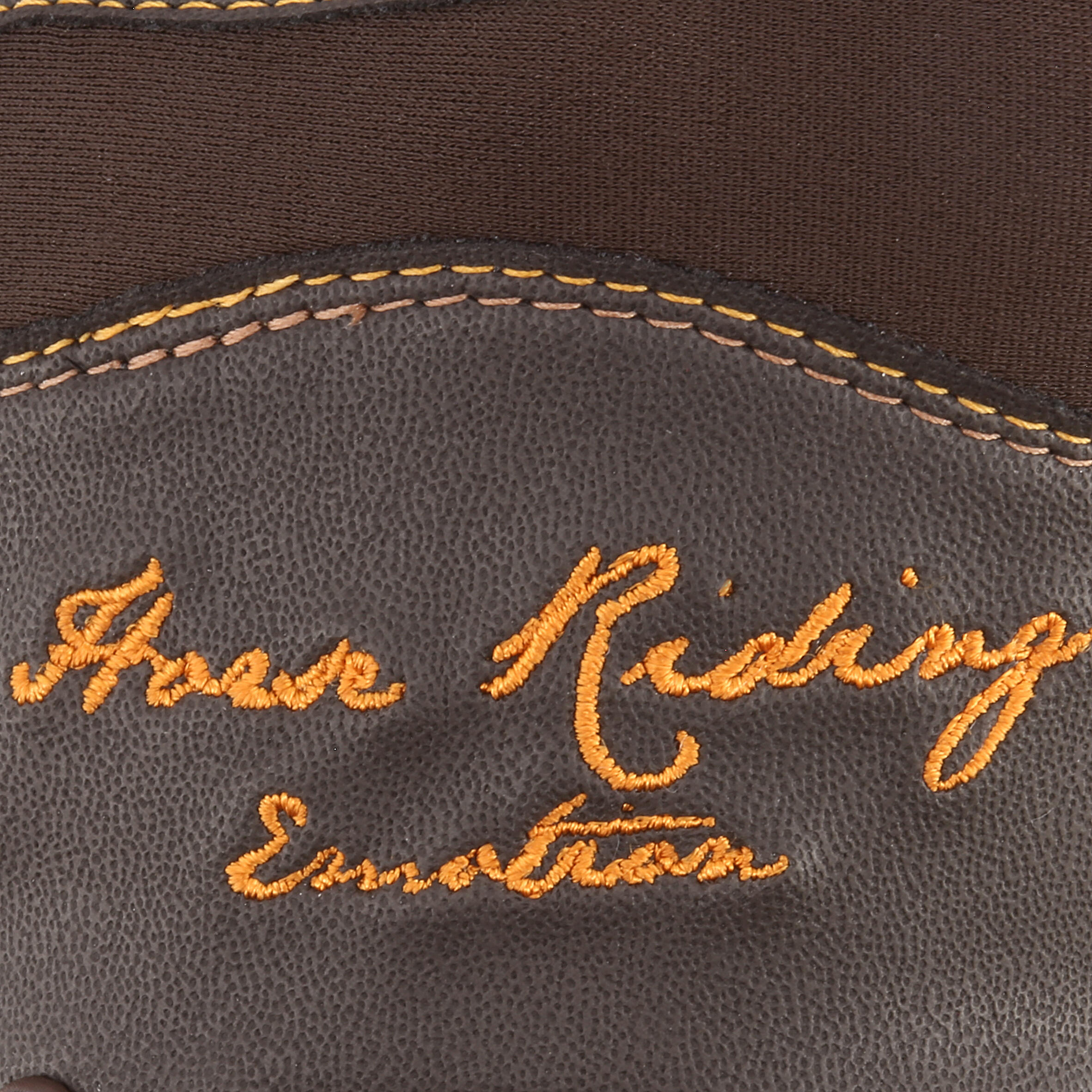 Hexagirls Adult Horse Riding Gloves - Dark Brown 12/15