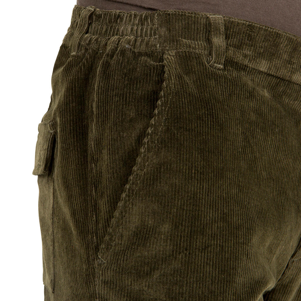 JAGDHOSE VELOURS 300 GRÜN