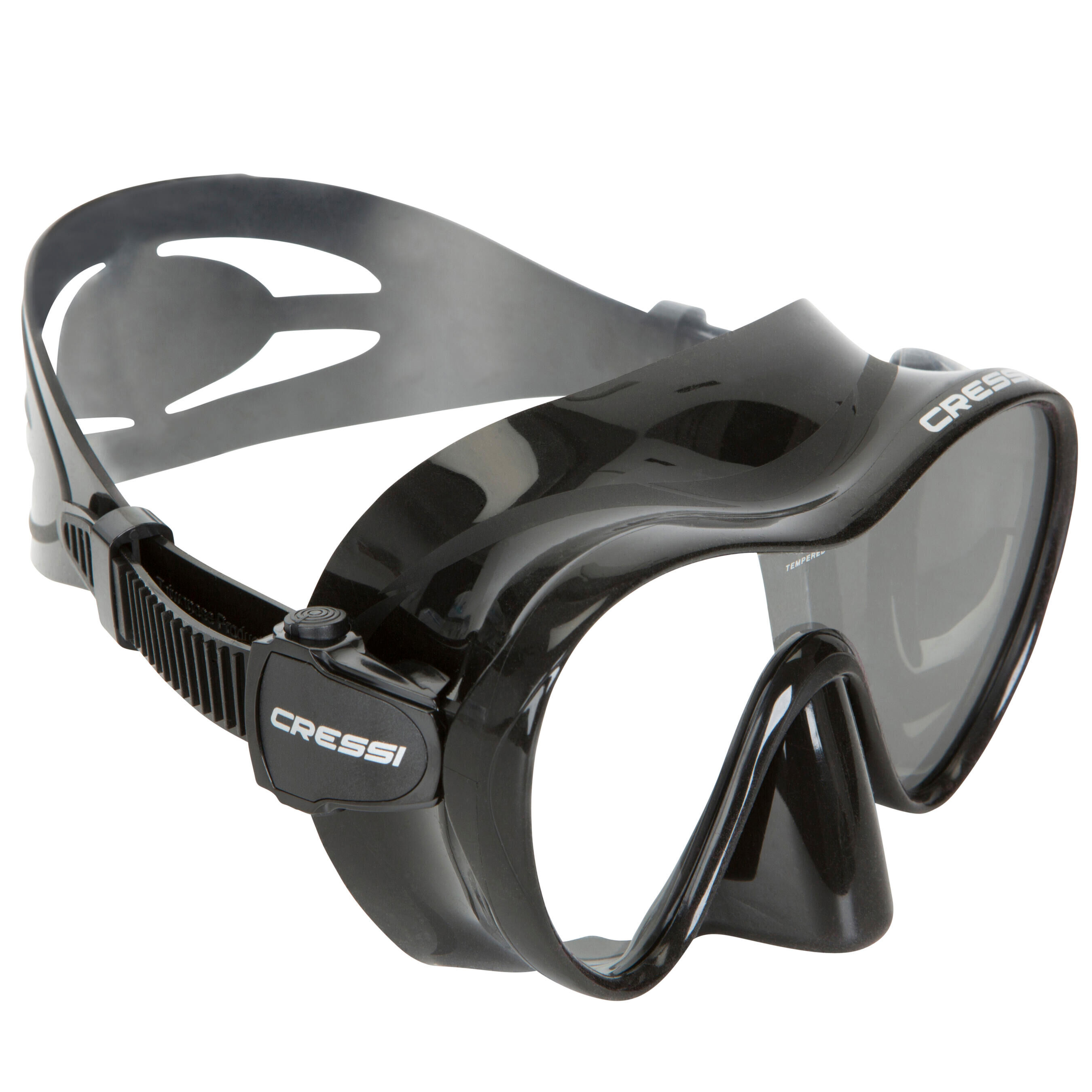 CRESSI Adult Snorkelling and Sea Diving Frameless Mask Cressi F1 black