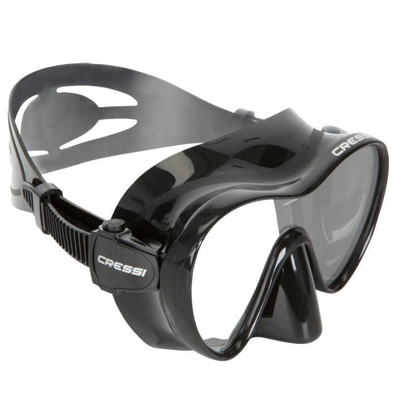 Brýle na potápění s přístrojem a freediving F1 frameless černé