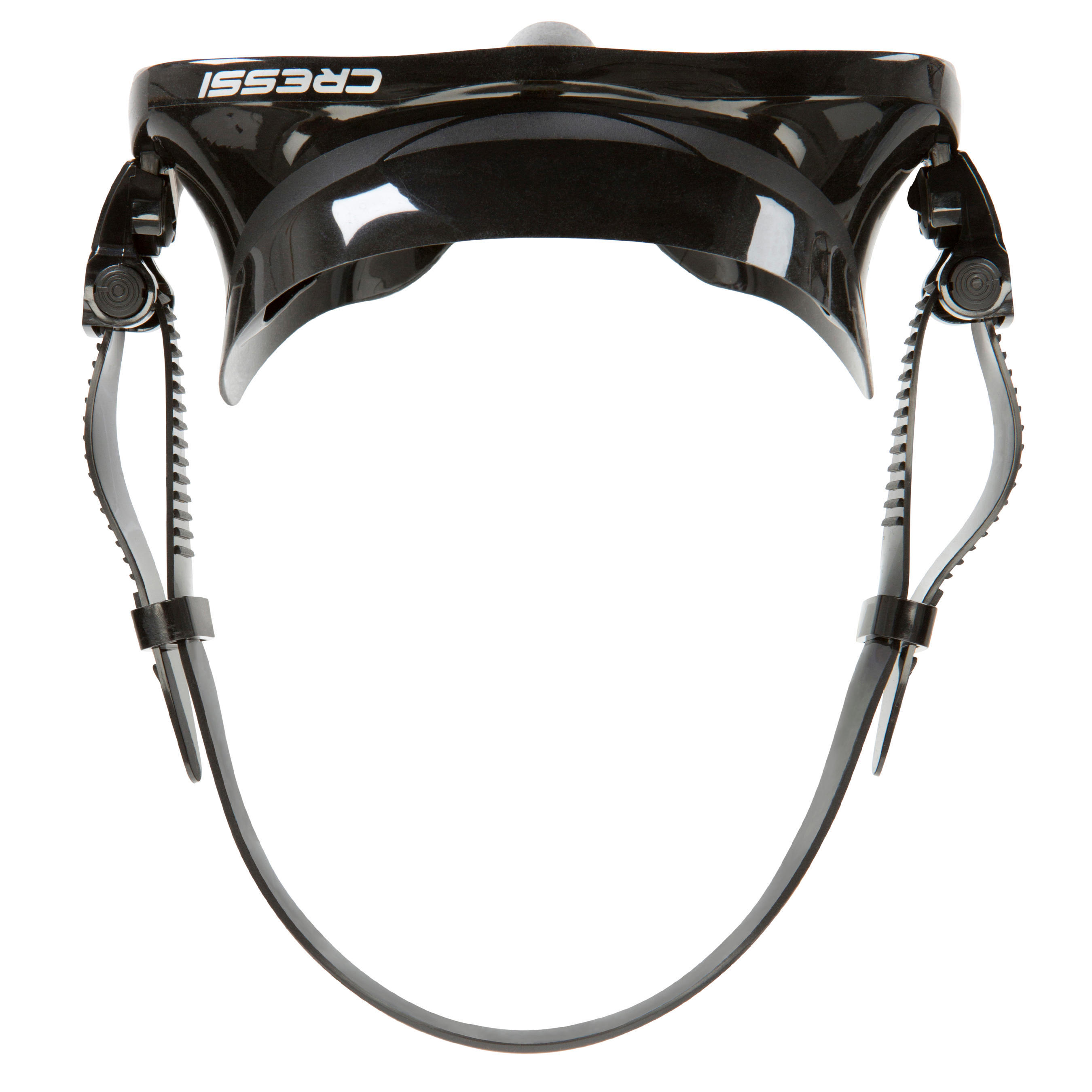 Adult Snorkelling and Sea Diving Frameless Mask Cressi F1 black 4/9