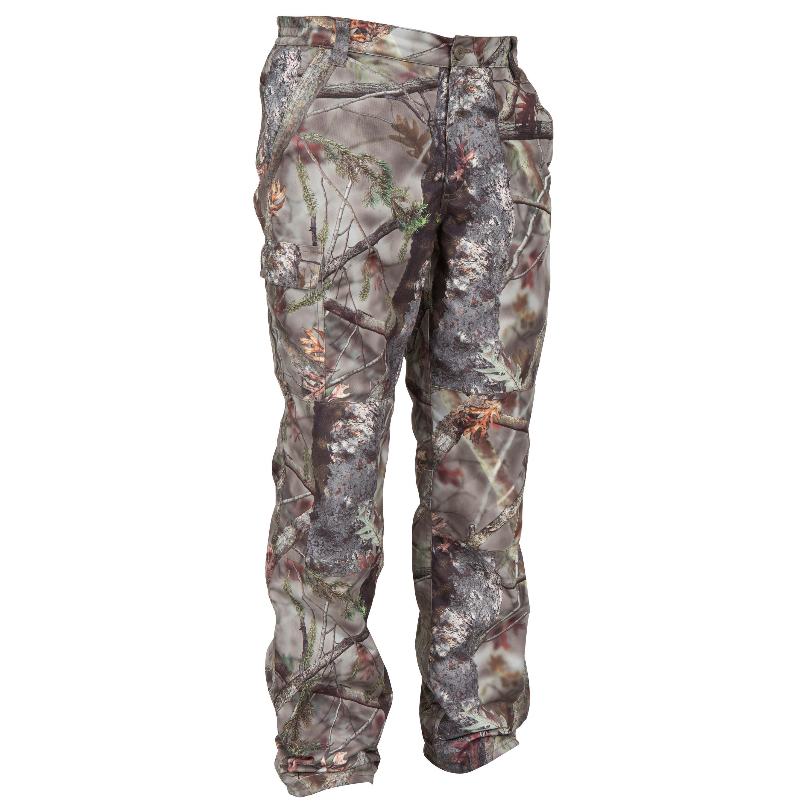 SOLOGNAC Pantalons Caça Home Solognac 100 Camuflatge Impermeable Marró