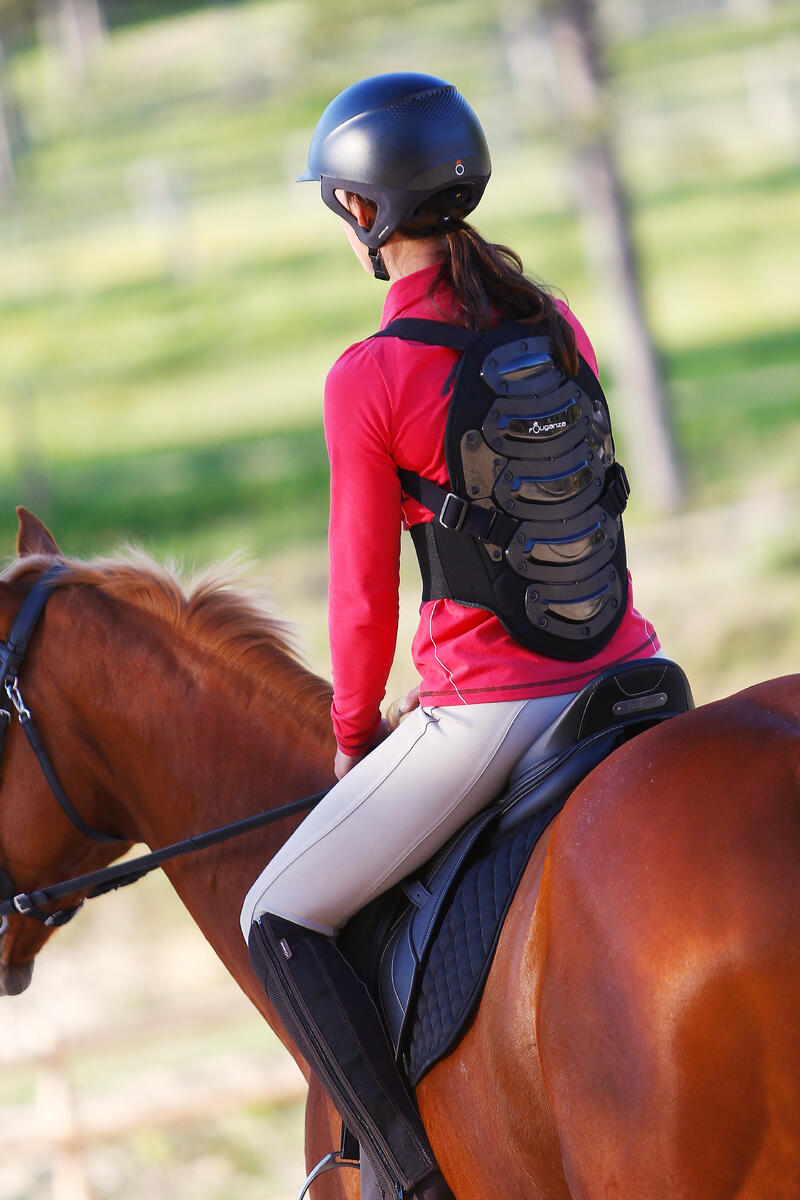 Protection dorsale équitation enfant et adulte SAFETY noir