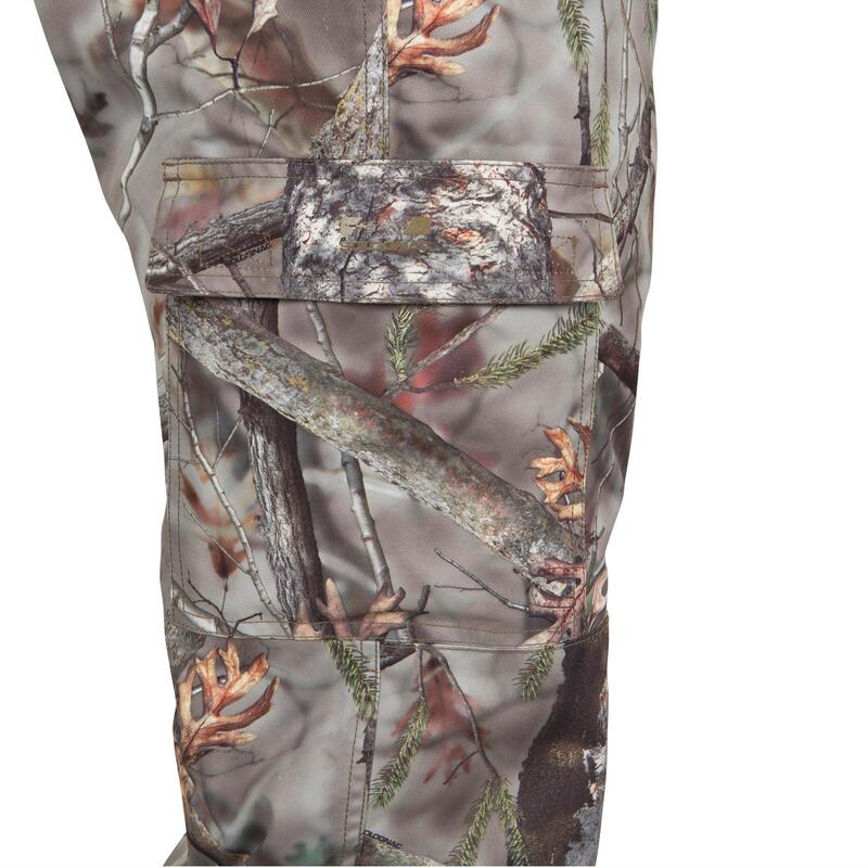 PANTALON CHASSE CHAUD CAMOUFLAGE MARRON 100