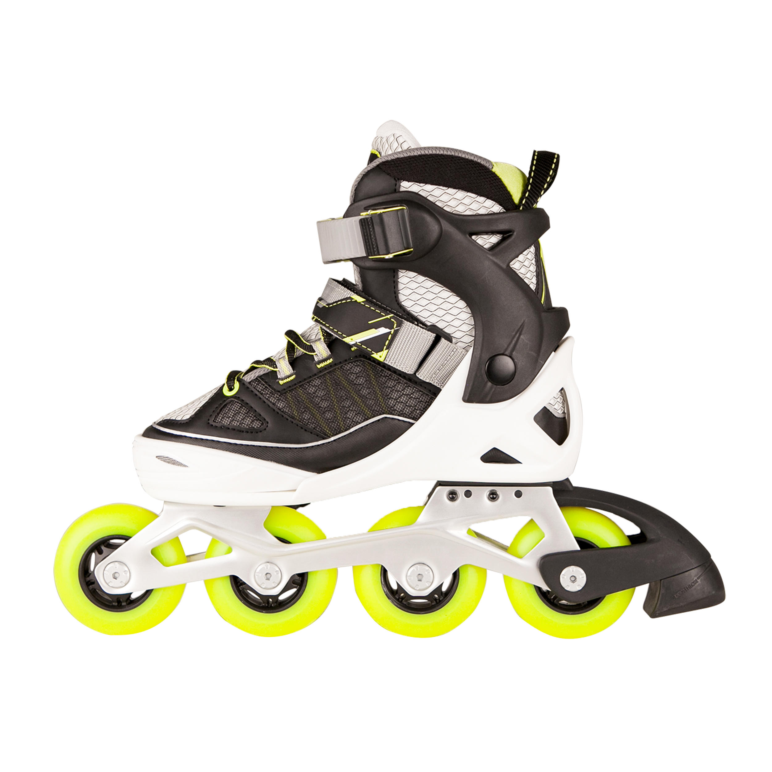 Fit 5 Jr Kids' Inline Fitness Skates - Yellow/White 5/8
