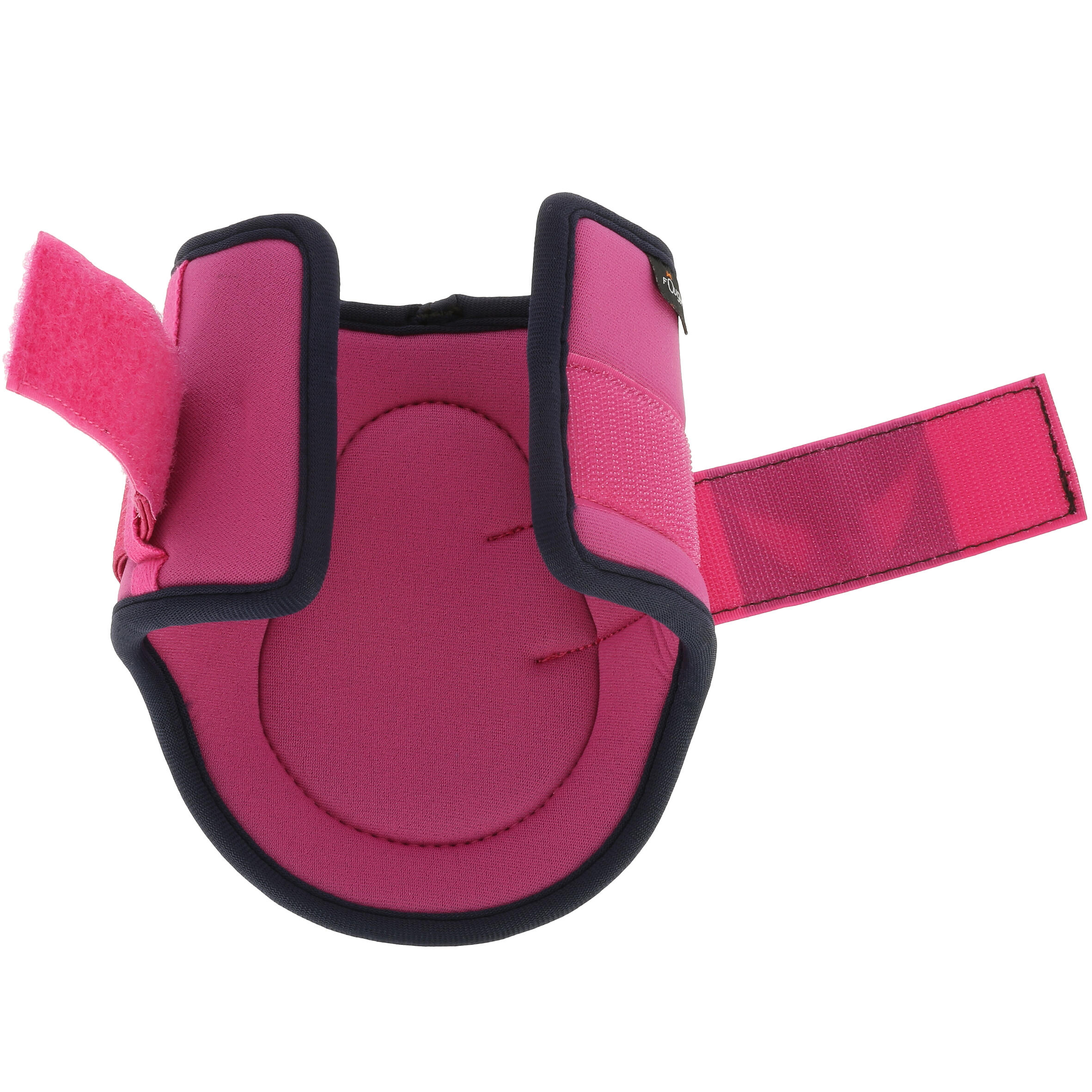 Soft Horse and Pony Set of 2 Tendon Boots + 2 Fetlock Boots - Pink / Navy 5/8