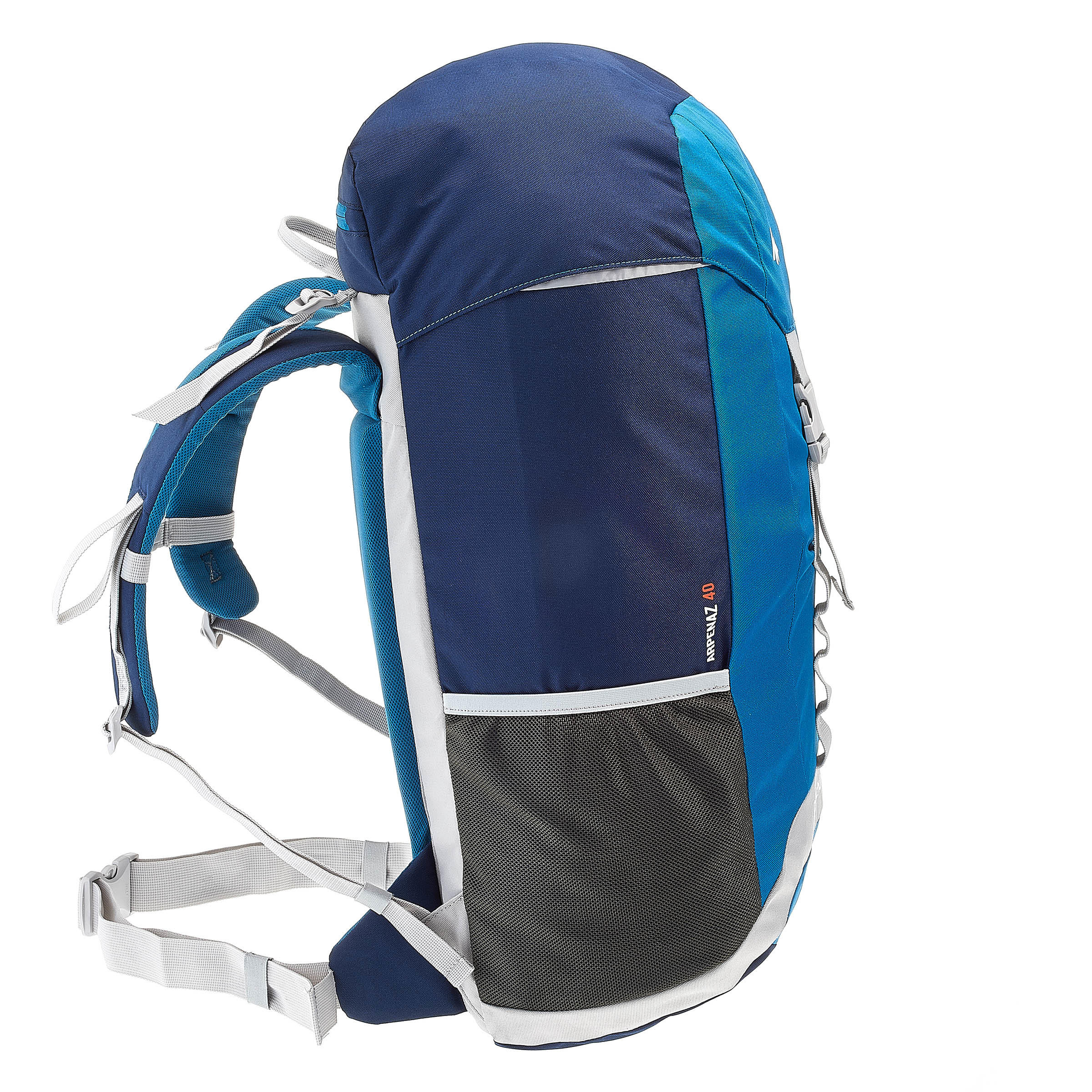 MOCHILA DE TREKKING Y MONTAÑA NH100 40 LITROS CELESTE - Decathlon