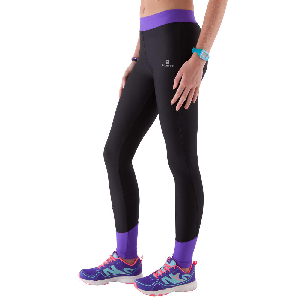 Leggings Kinder schwarz rosa