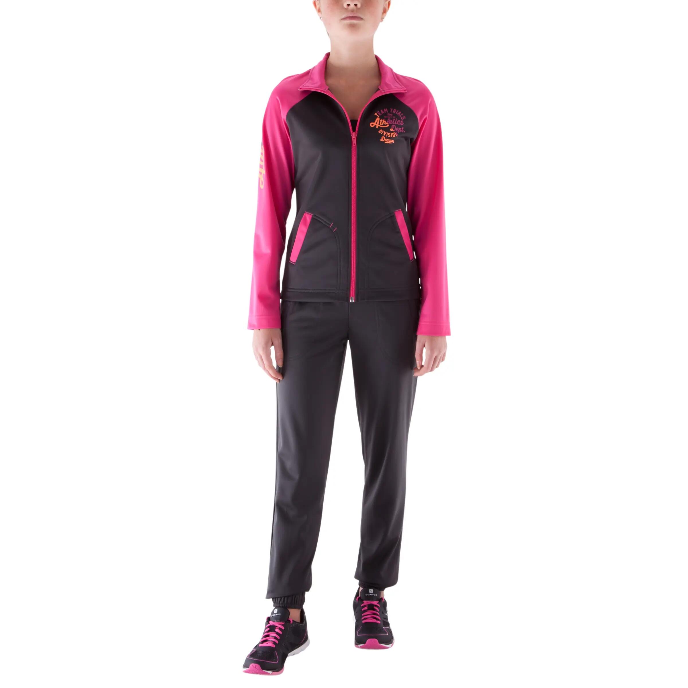 Teddy+ Girls' Gym Tracksuit - Pink 2/12