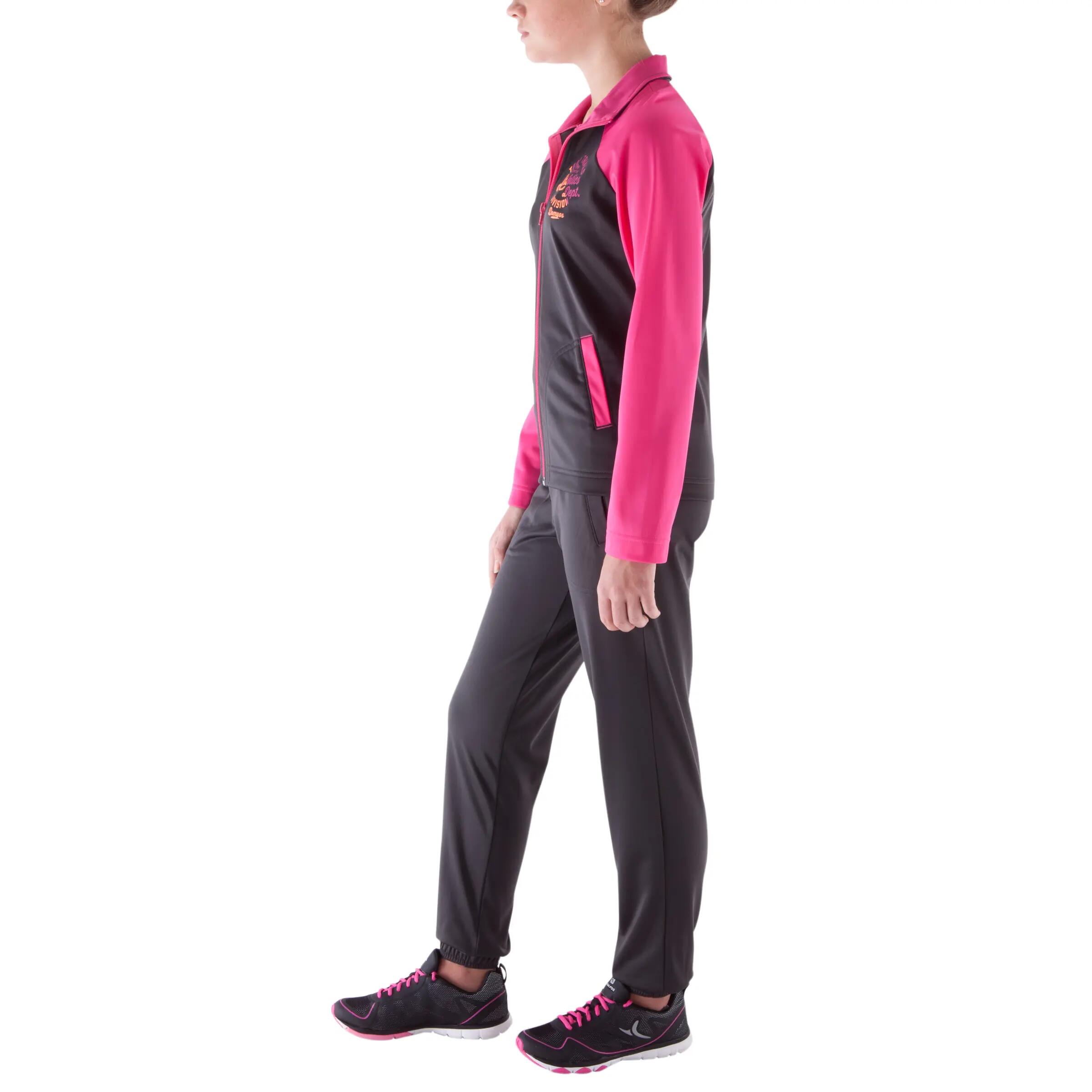 Teddy+ Girls' Gym Tracksuit - Pink 5/12