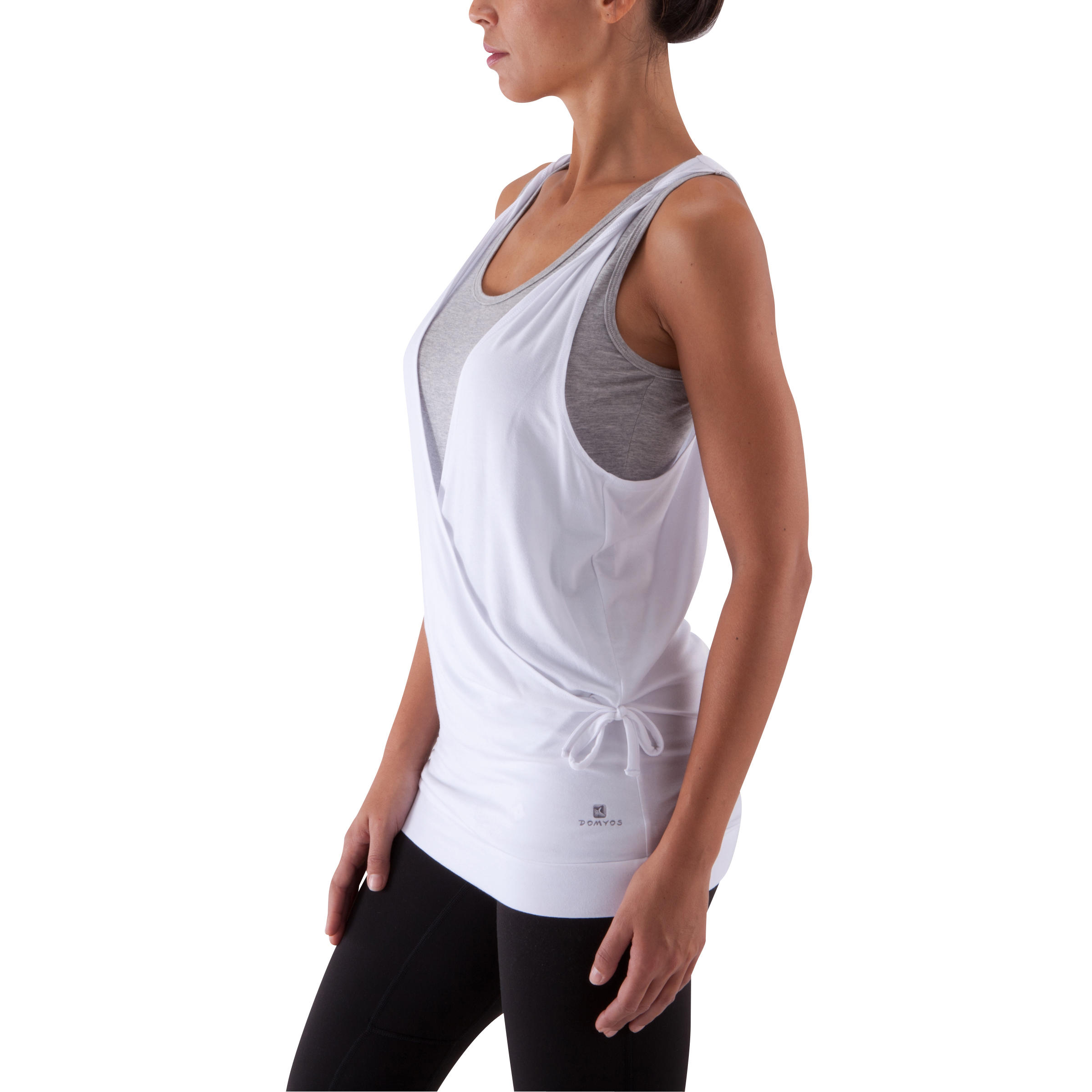 Women's Yoga Tank Top - White/Grey 5/12