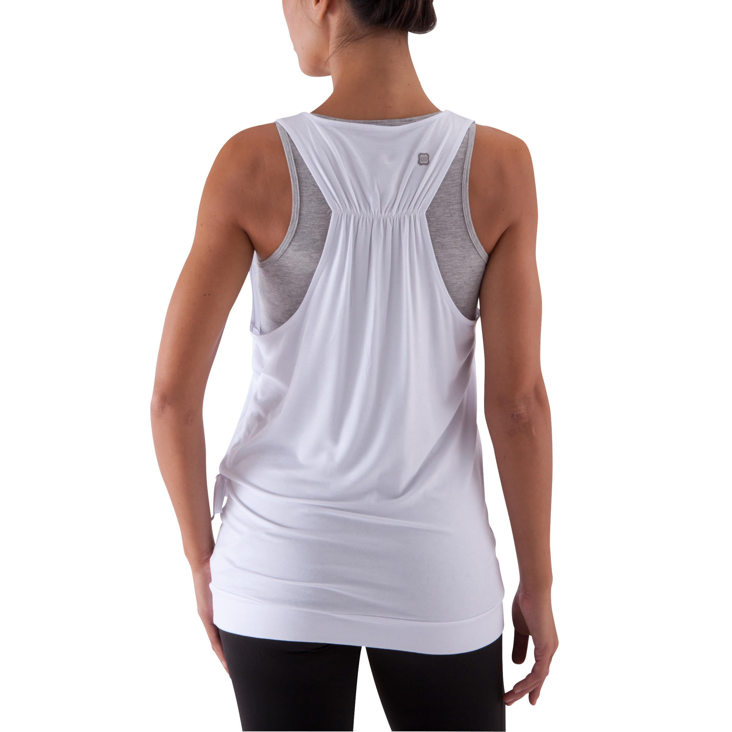 Women's Yoga Tank Top - White/Grey 6/12