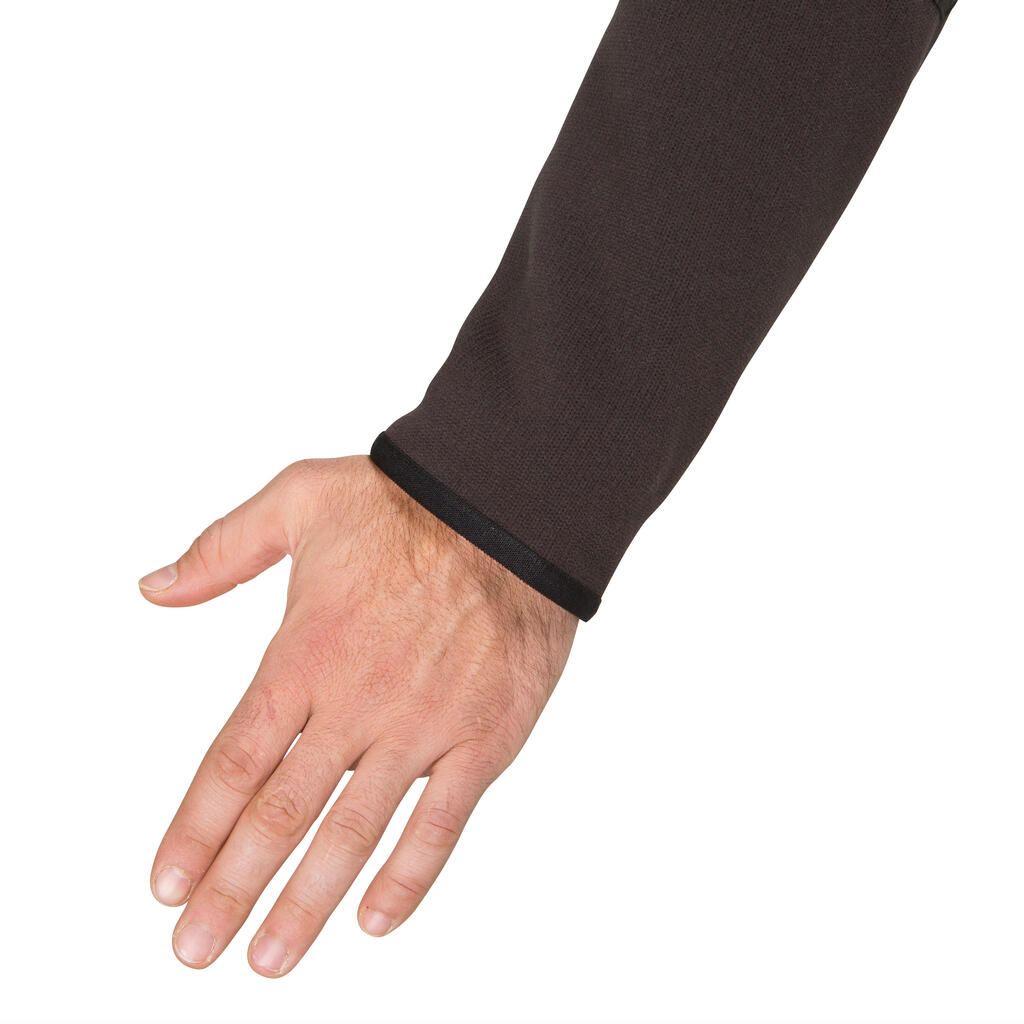 Buzo polar térmico de avistamiento para Hombre Solognac 500 negro