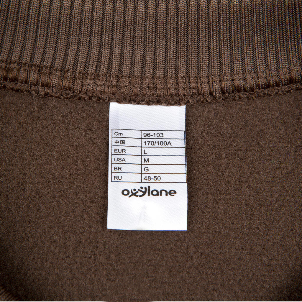 Pullover 500 - Brown with Embroidered Wild Boar