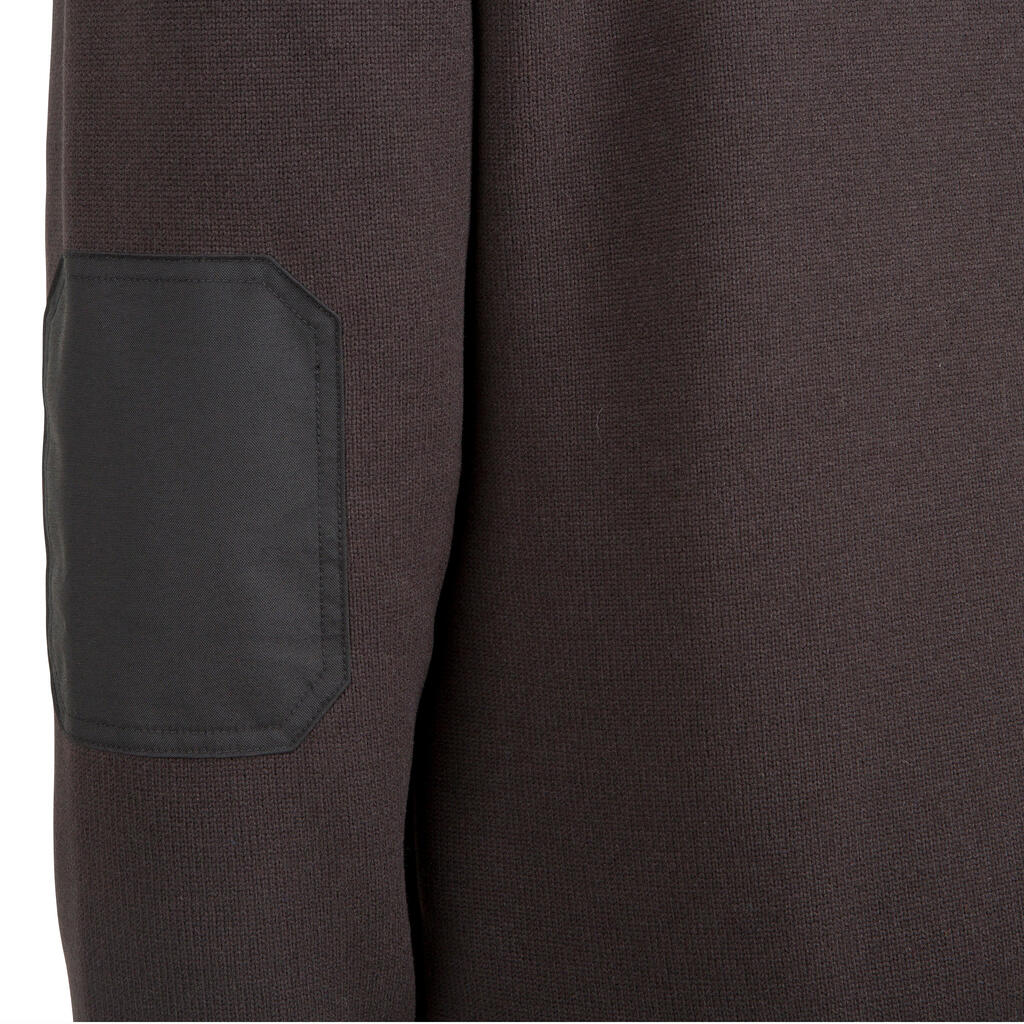 Buzo polar térmico de avistamiento para Hombre Solognac 500 negro