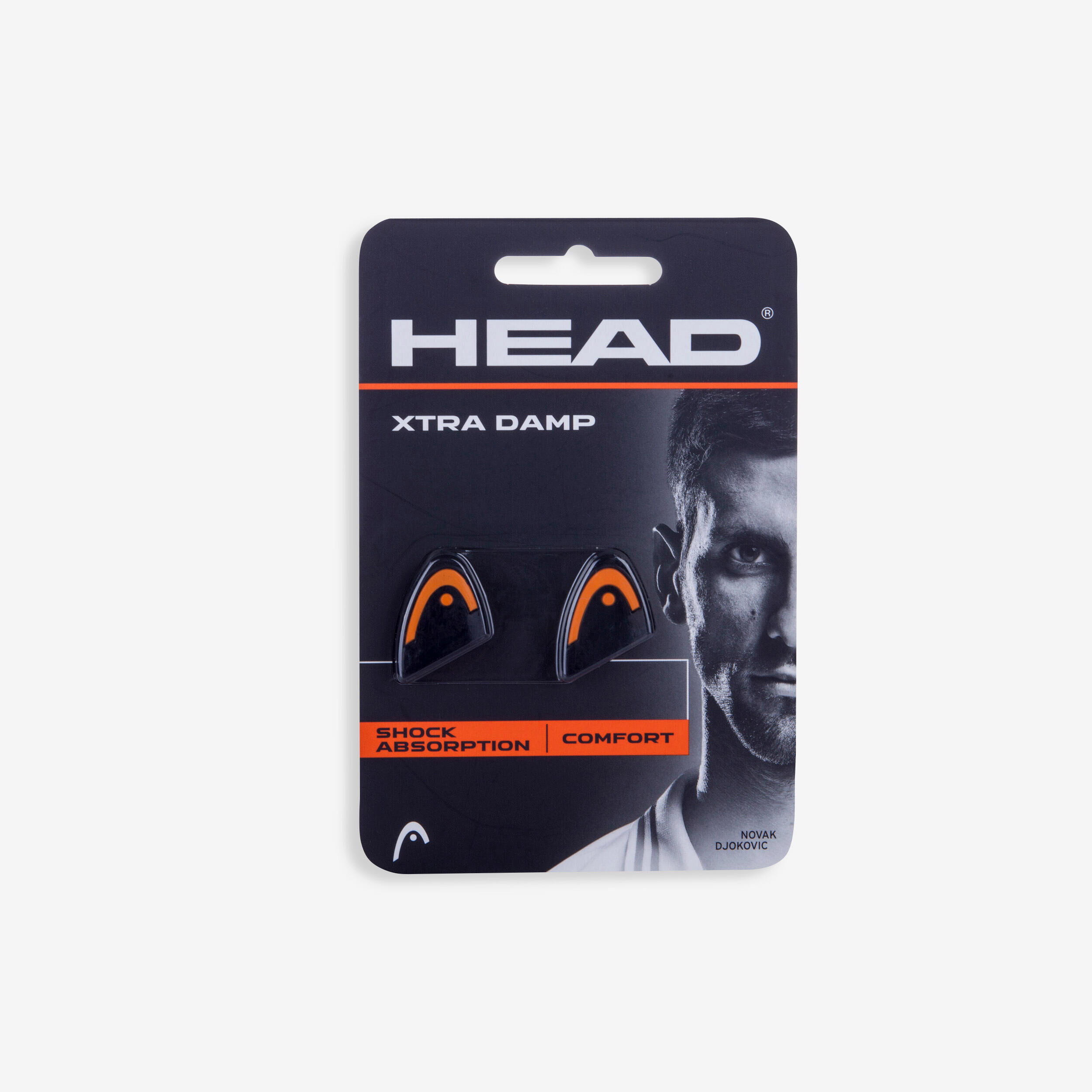 HEAD Xtra Damp Tennis Vibration Dampener - Black/Orange