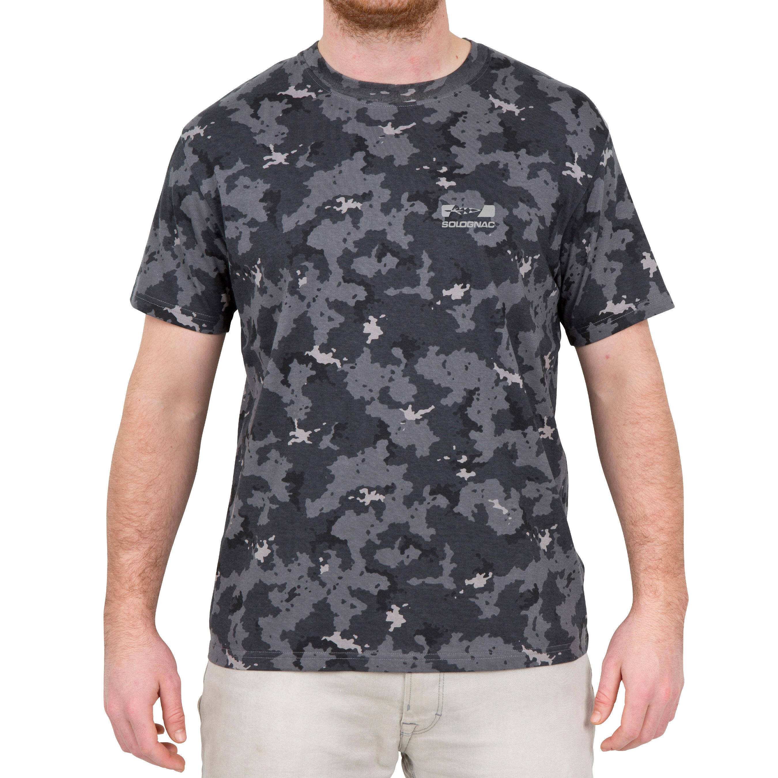 Men Cotton T-Shirt Army Military Camo Print SG-100 - Camo Grey -  2