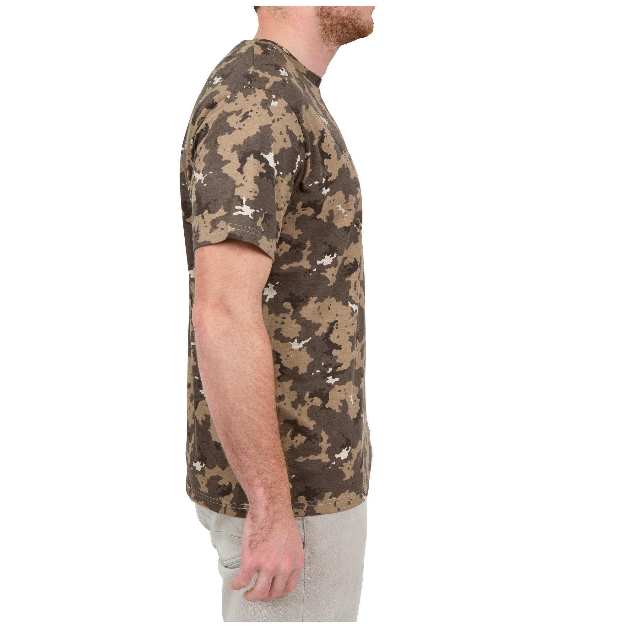 Maglia caccia 100 motivo mimetico WOODLAND SOLOGNAC | DECATHLON