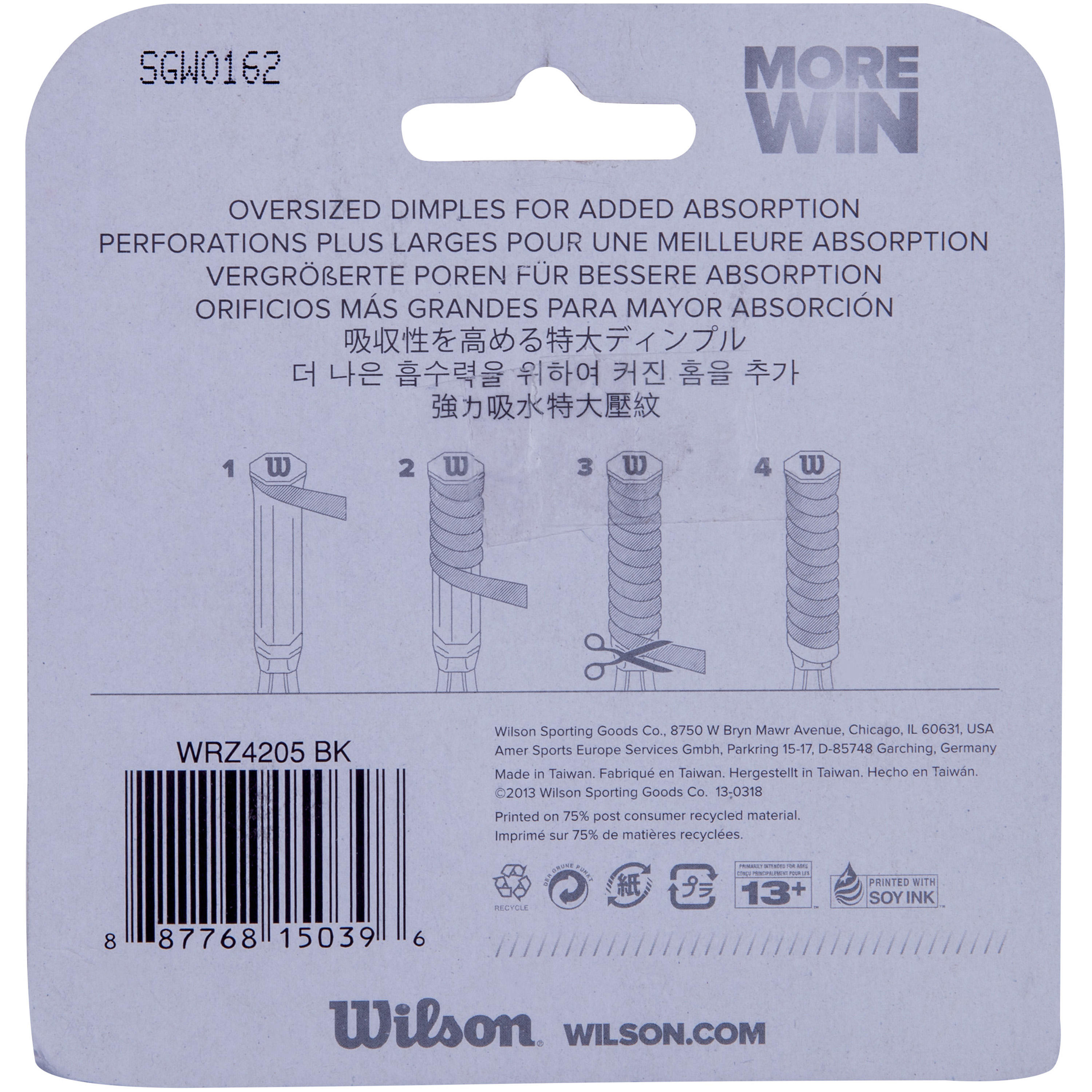 Griffband Tennisschläger Cushion Air Sponge schwarz 11/11