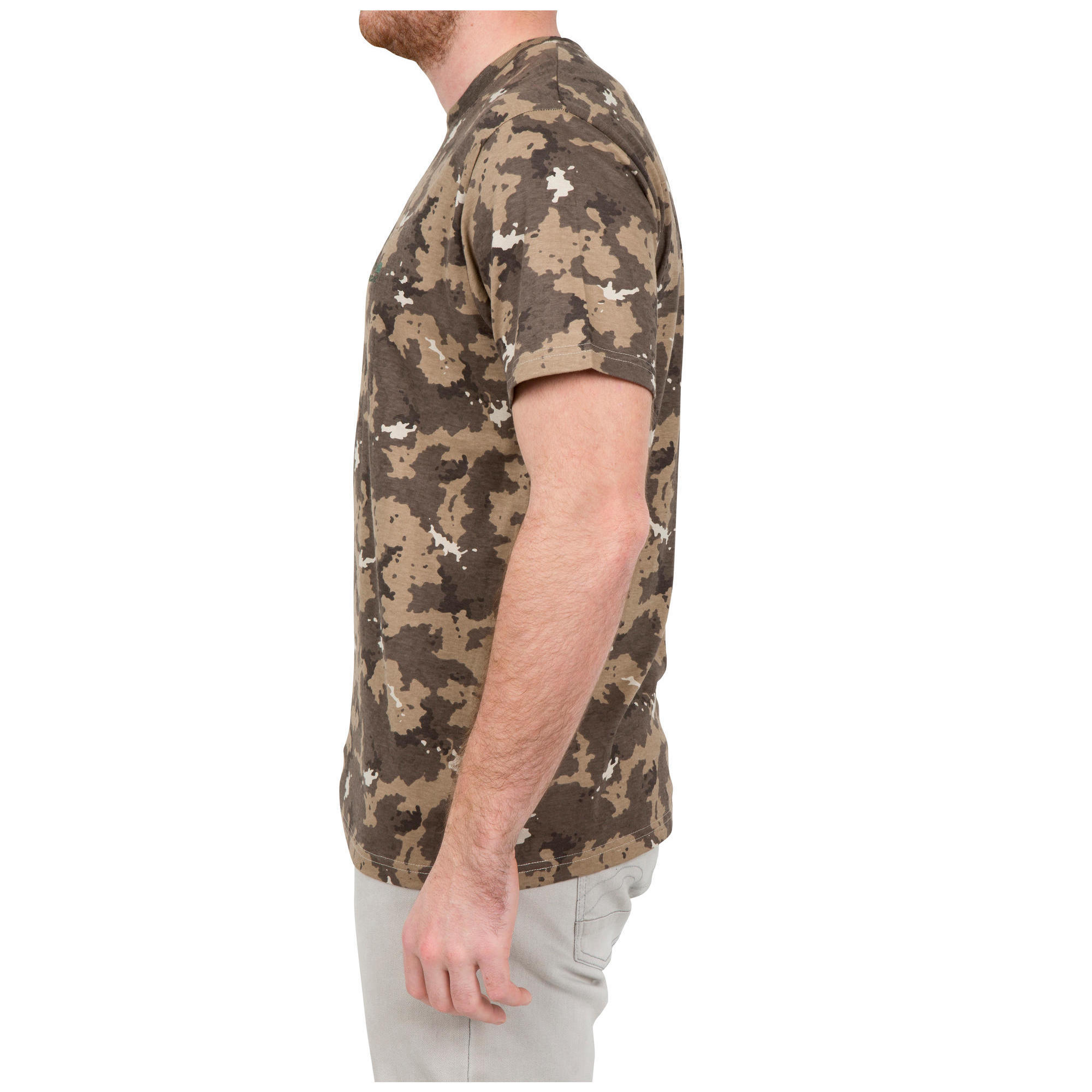 Maglia caccia 100 motivo mimetico WOODLAND SOLOGNAC | DECATHLON