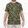Camiseta Manga Corta Hombre Caza Solognac 100 Algodon Camuflaje Verde